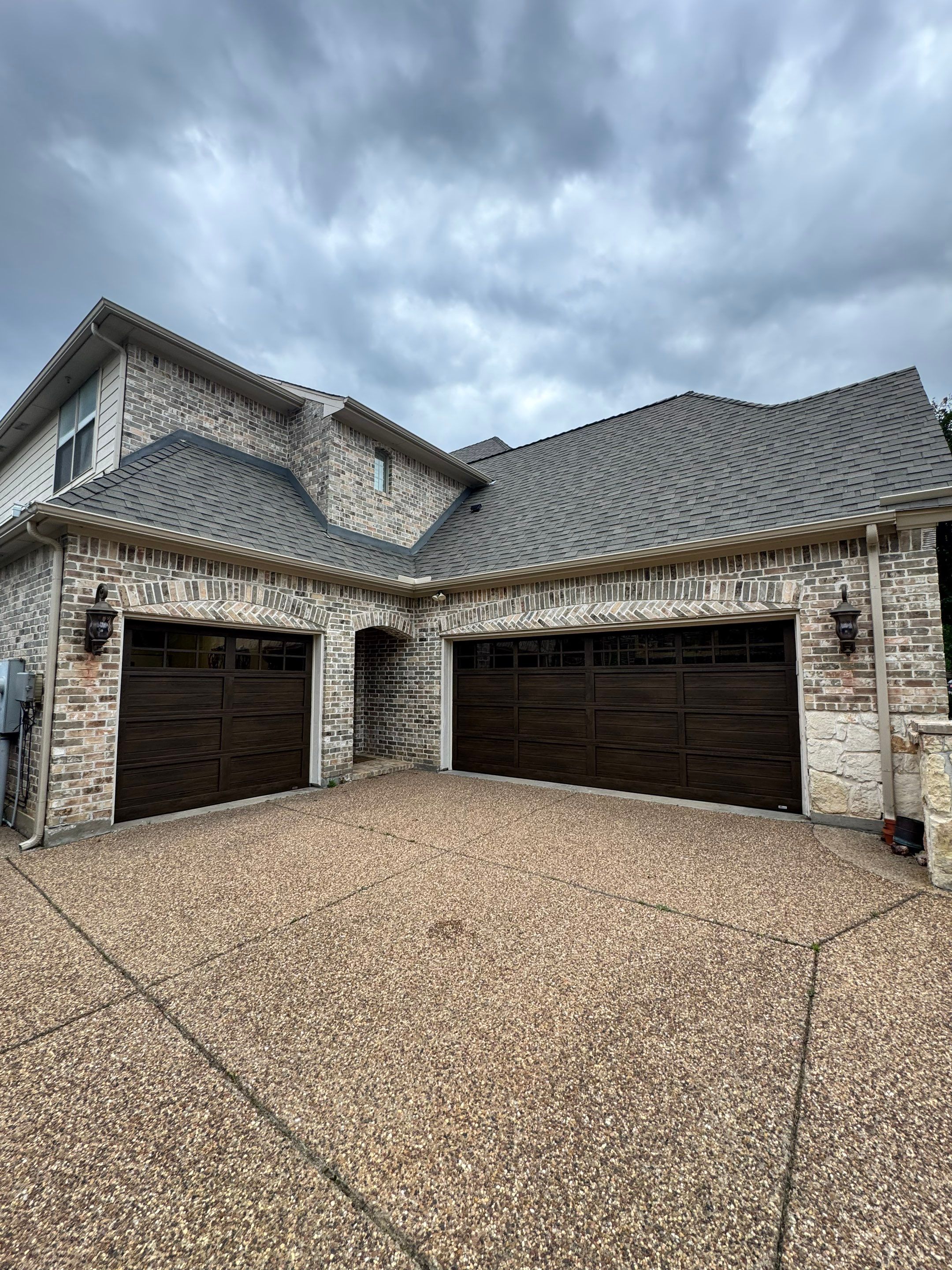 Martin Wood-Grain Garage Door Installation in Flower Mound by Meadows Garage Doors