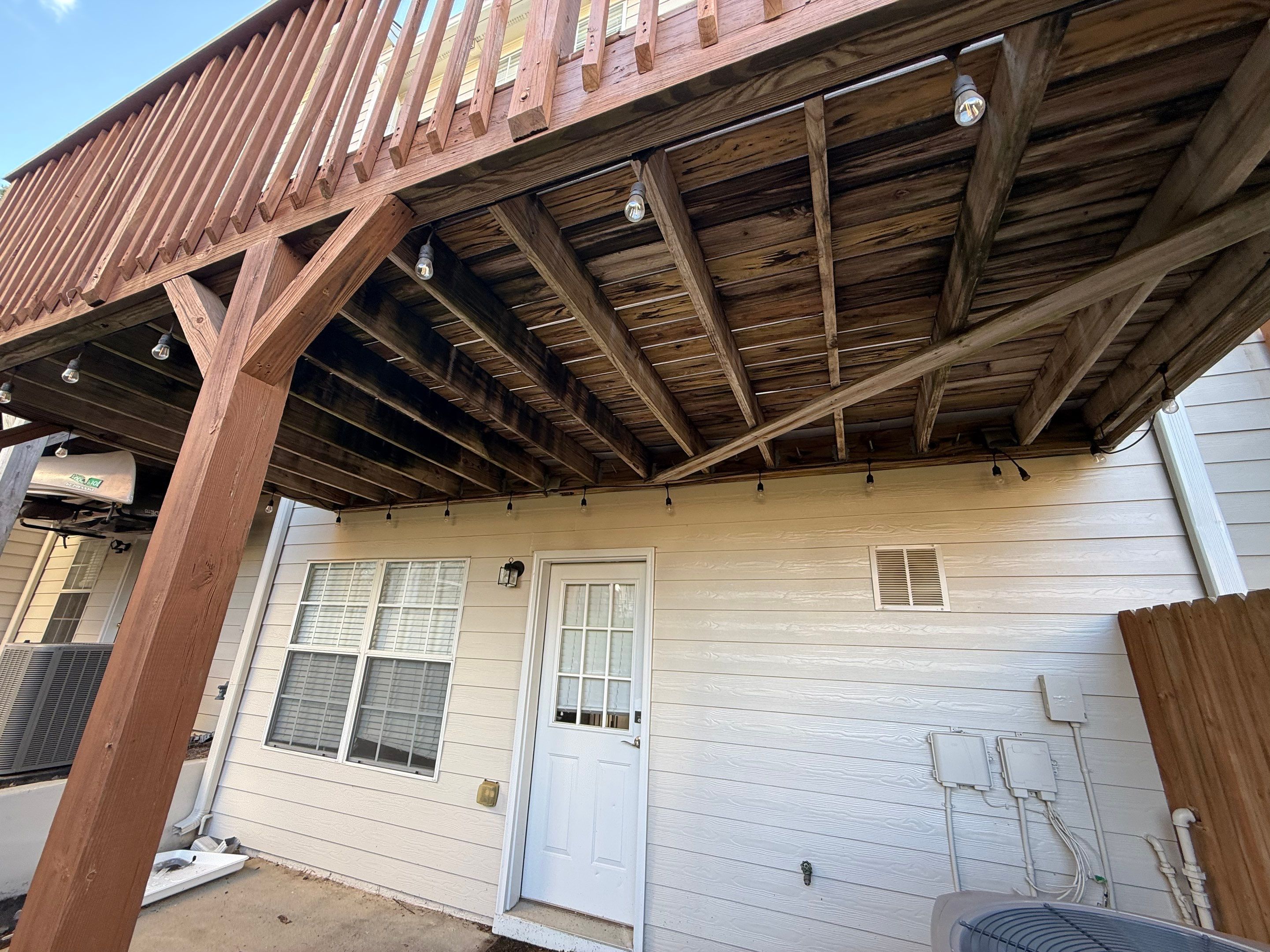 Elevated Pressure-Treated Wood Deck Replacement in Atlanta by Swift Home Renovations