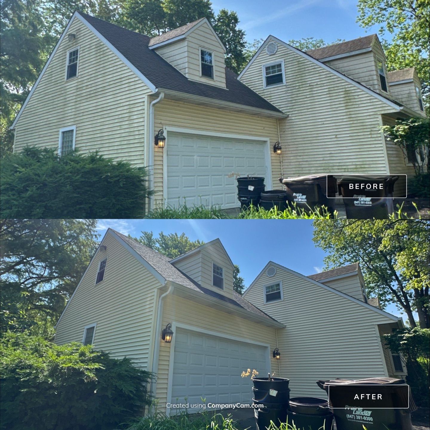 Project in Island Lake by Simmons Power & Soft Washing