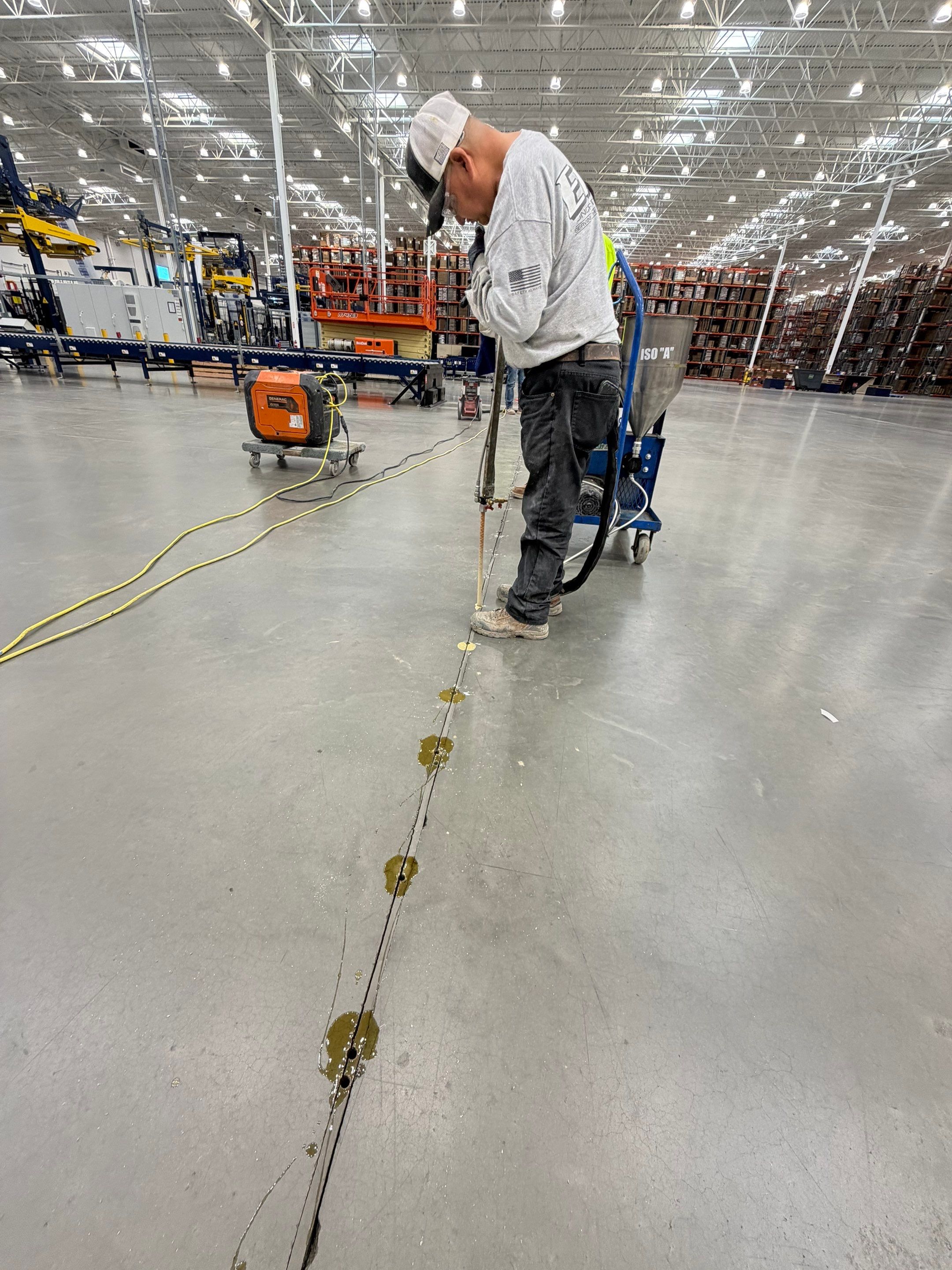 ULINE Stabilization of Deflecting Concrete Floor Panels in Ontario by Elite Concrete Restoration