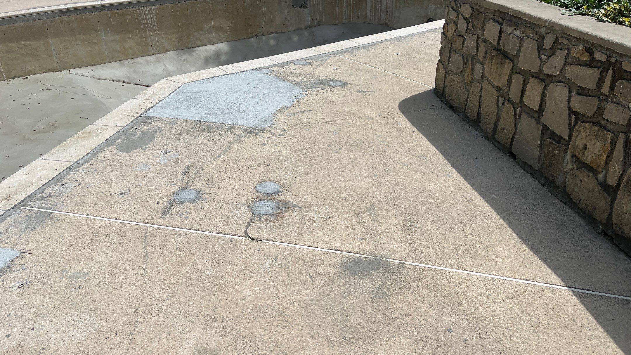 Pool Deck Resurface W/ Custom Scoreline - Olathe, KS by Big Red Decorative Concrete, LLC