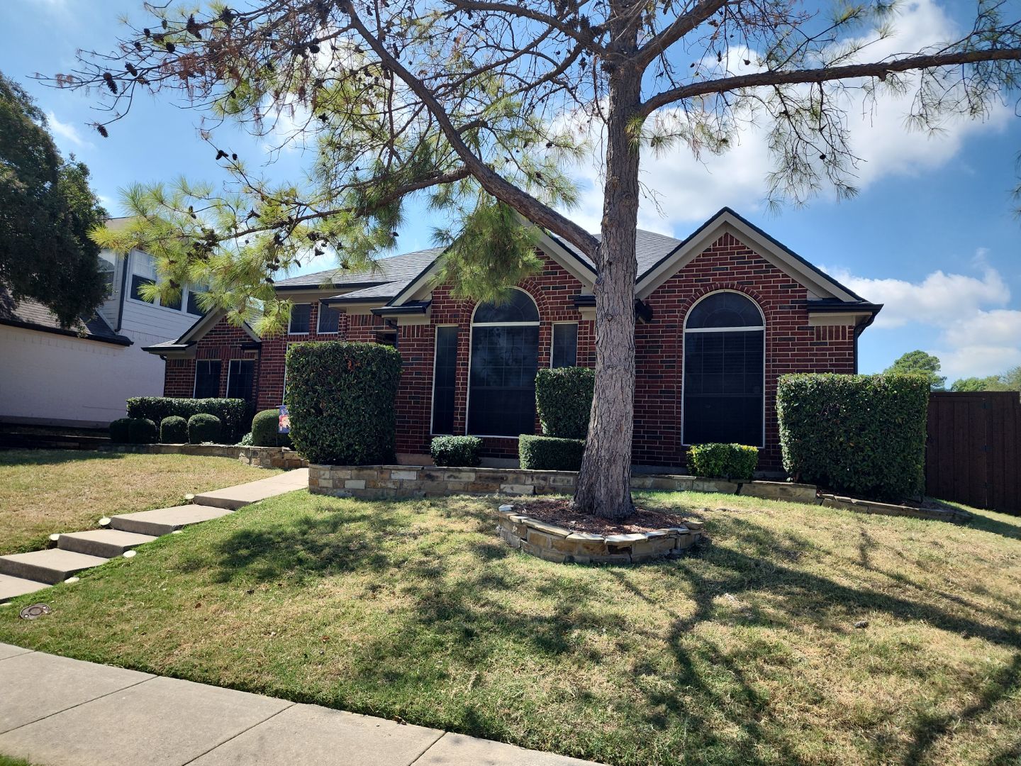 Exterior Makeover Reroof, Gutters and Exterior Paint by Tex-Line Roofing