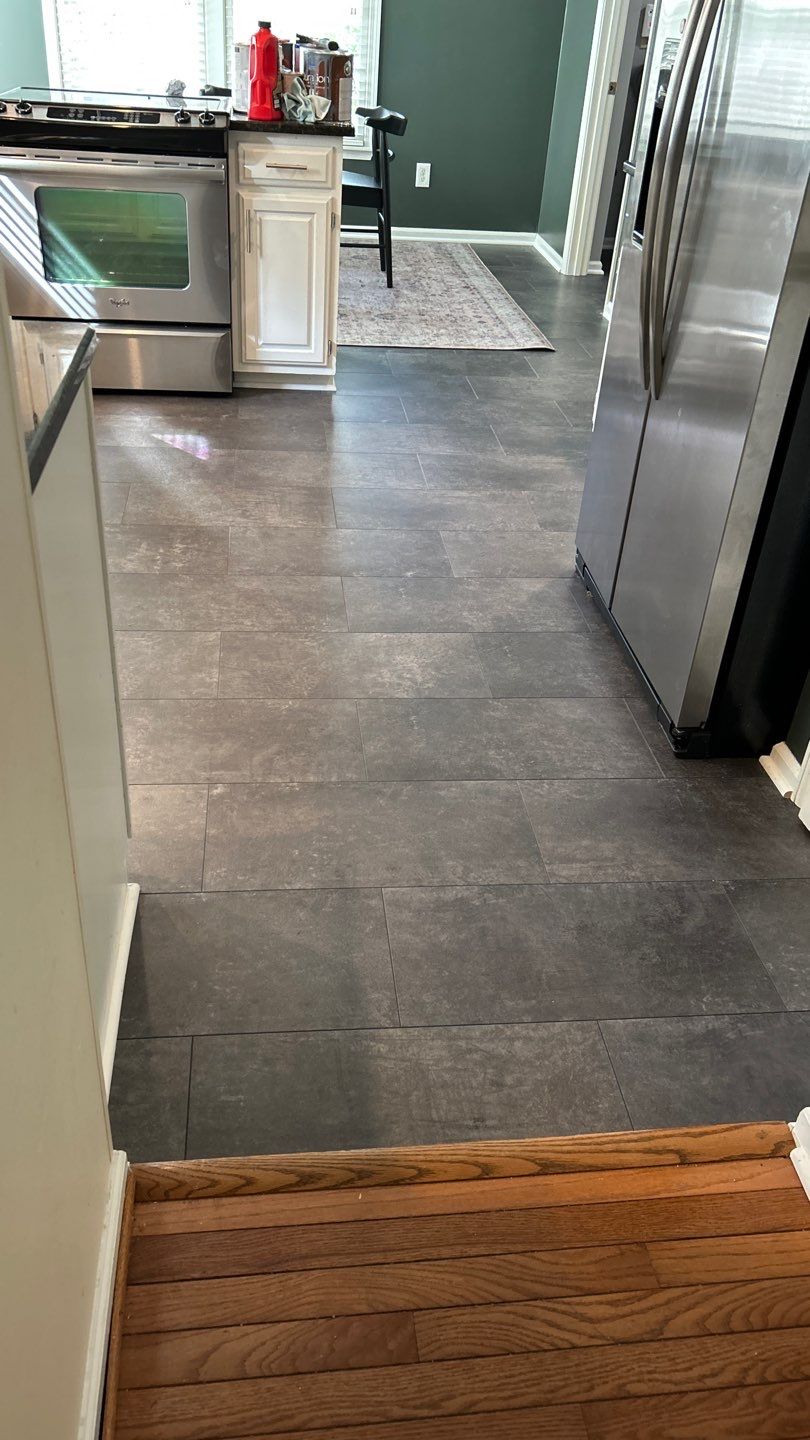 Luxury Vinyl Tiles for Kitchen/Laundry  by Footprints Floors of Nashville