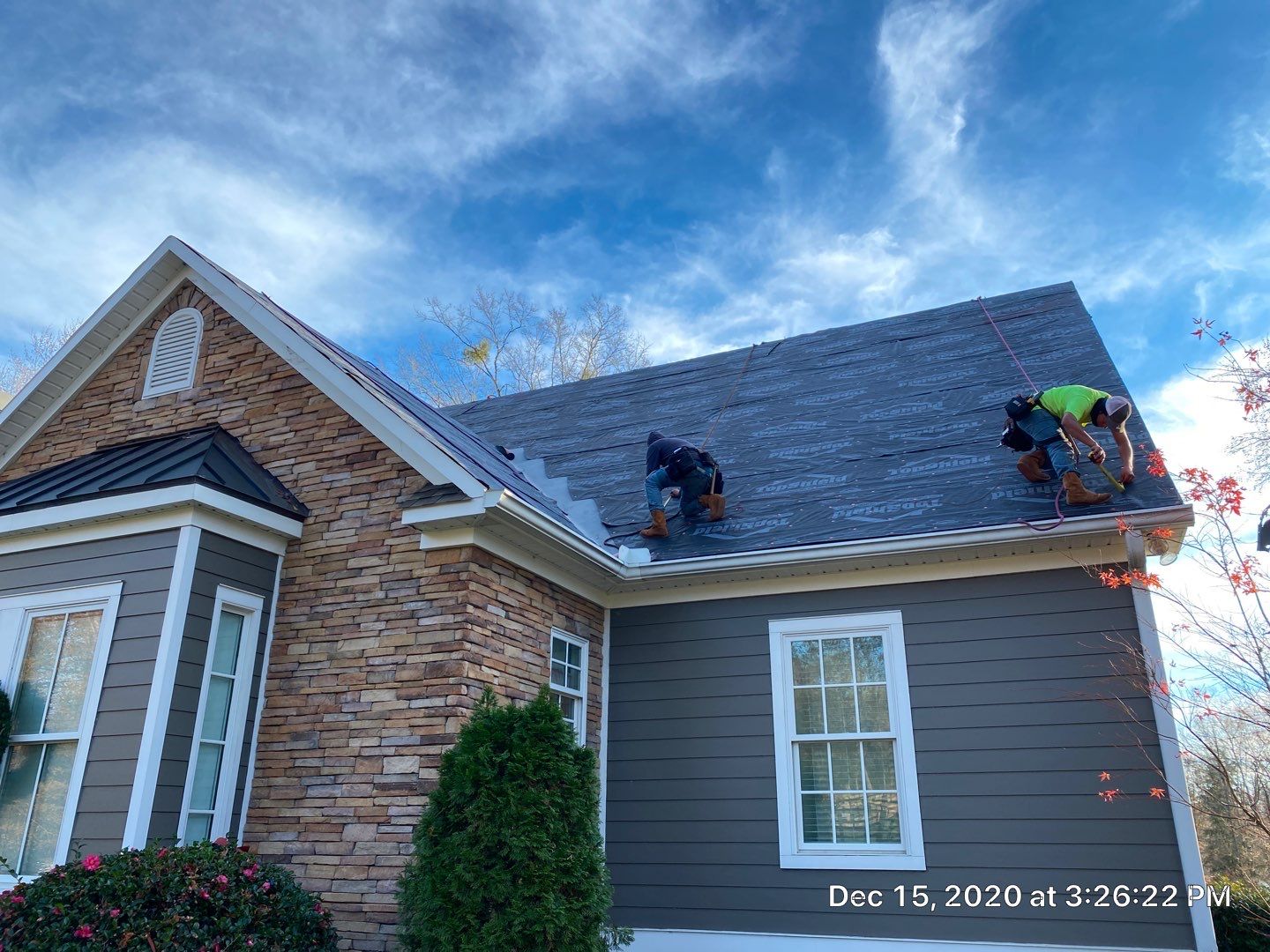 Residential Roofing Installation in Spartanburg, SC using Ceartainteed Landmark Architectural Shingles by Property Assessment