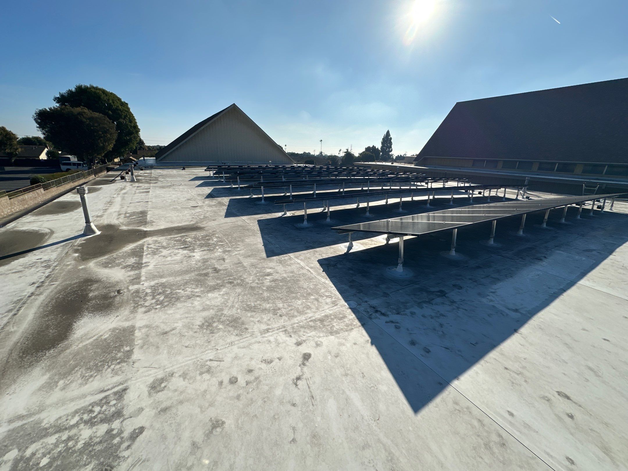 Commercial Solar Panel Installation for Ventura Church with Hyundai Modules by AWS Solar
