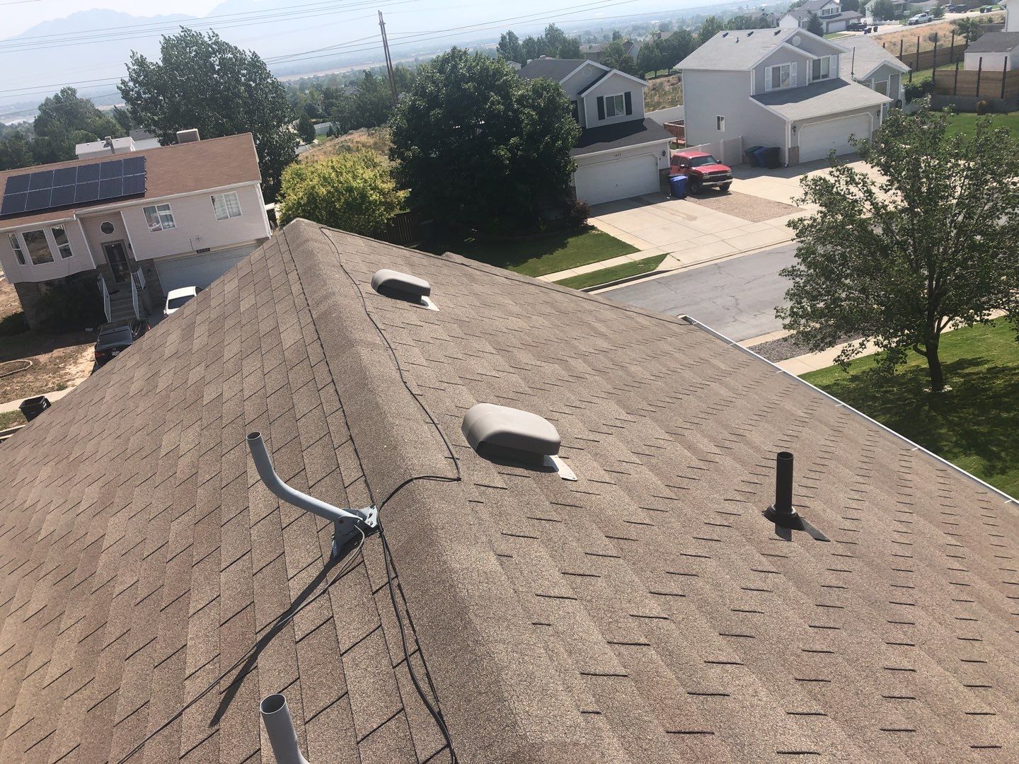 Storm Damaged Roof using GAF Timberline HDZ - Lifetime Shingle by The Roof Doctor