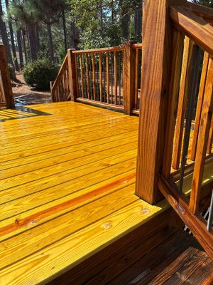 Wood Deck using Wood Sealant