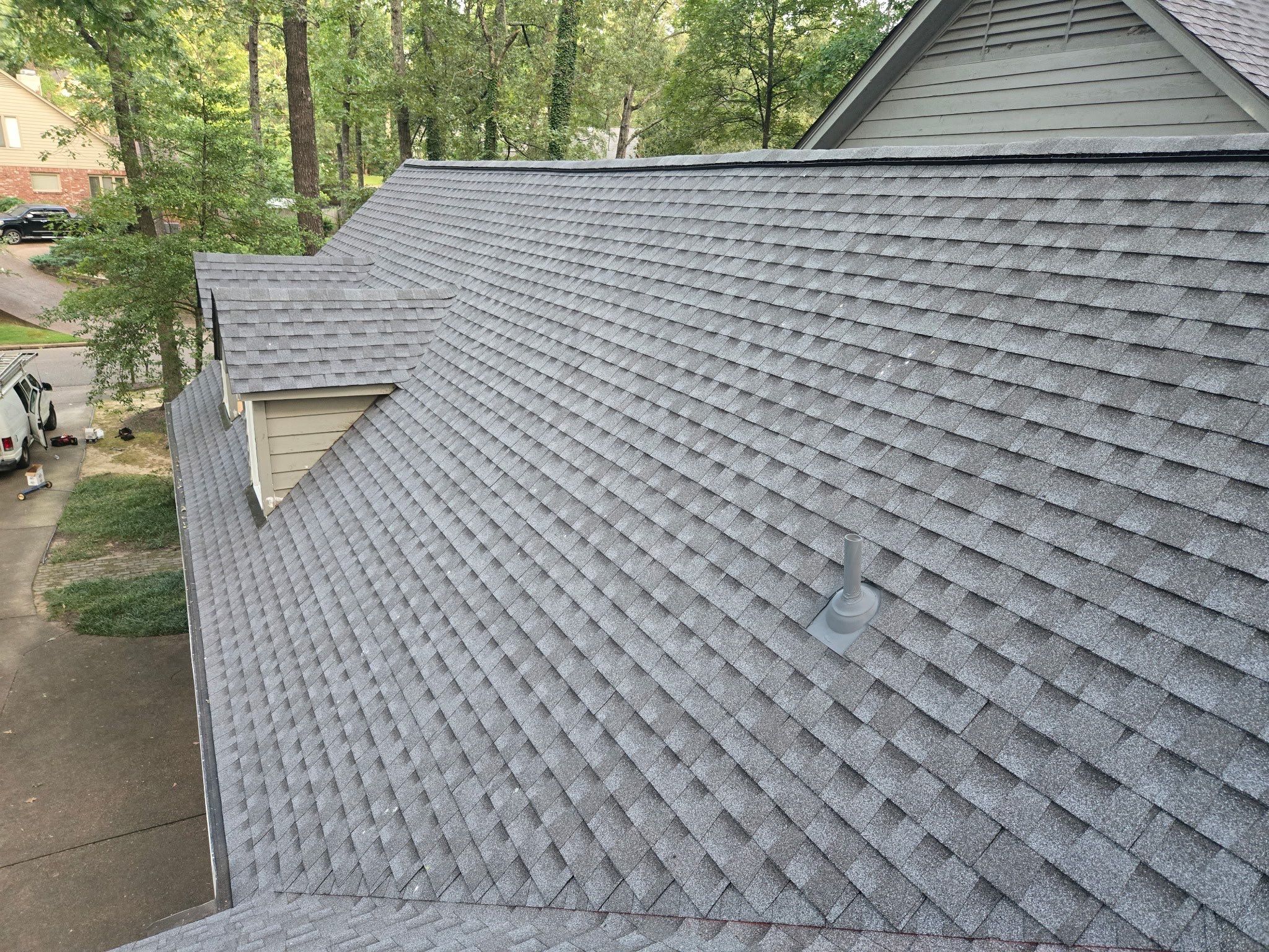 Collierville Roof Replacement Following Major Tree Impact Damage with interior repairs by Revival Roofing Services