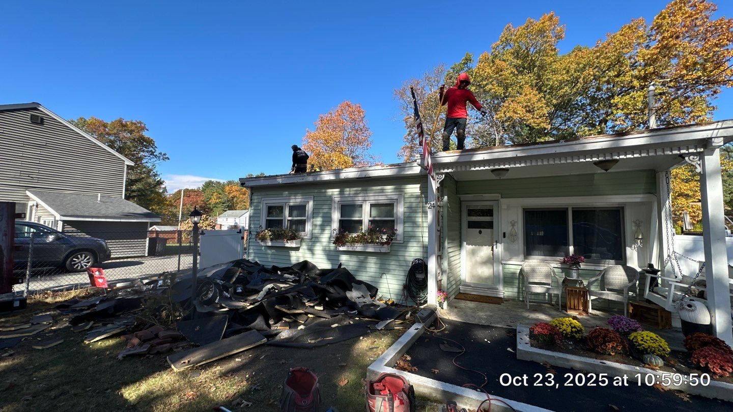 Westford EPDM Flat Roof with Gutter & Soffit/Fascia Replacement by Mighty Dog Roofing of Greater Middlesex County