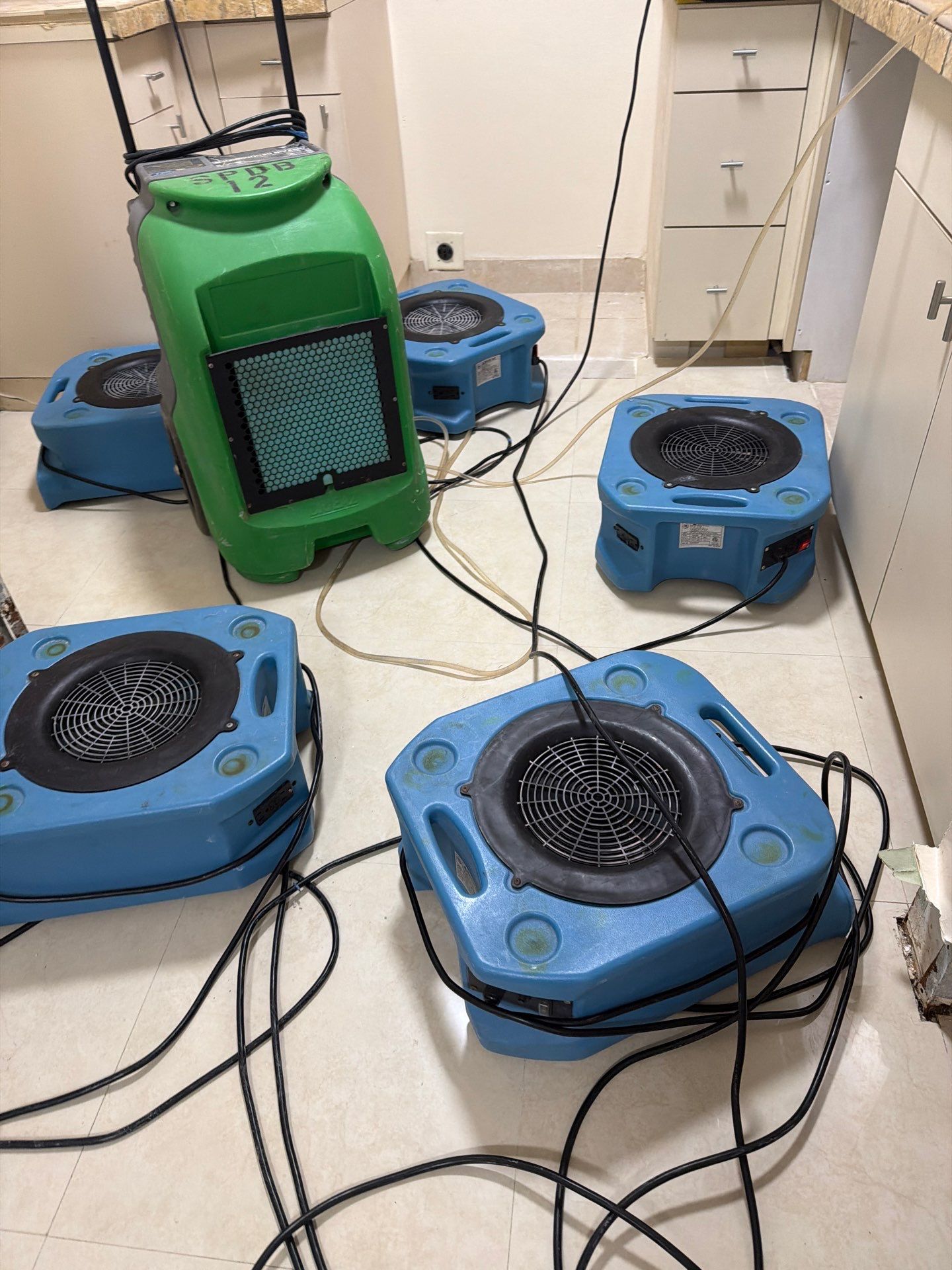 Water Damage Restoration and Structural Drying at Cutler Bay Condo by SuperClean