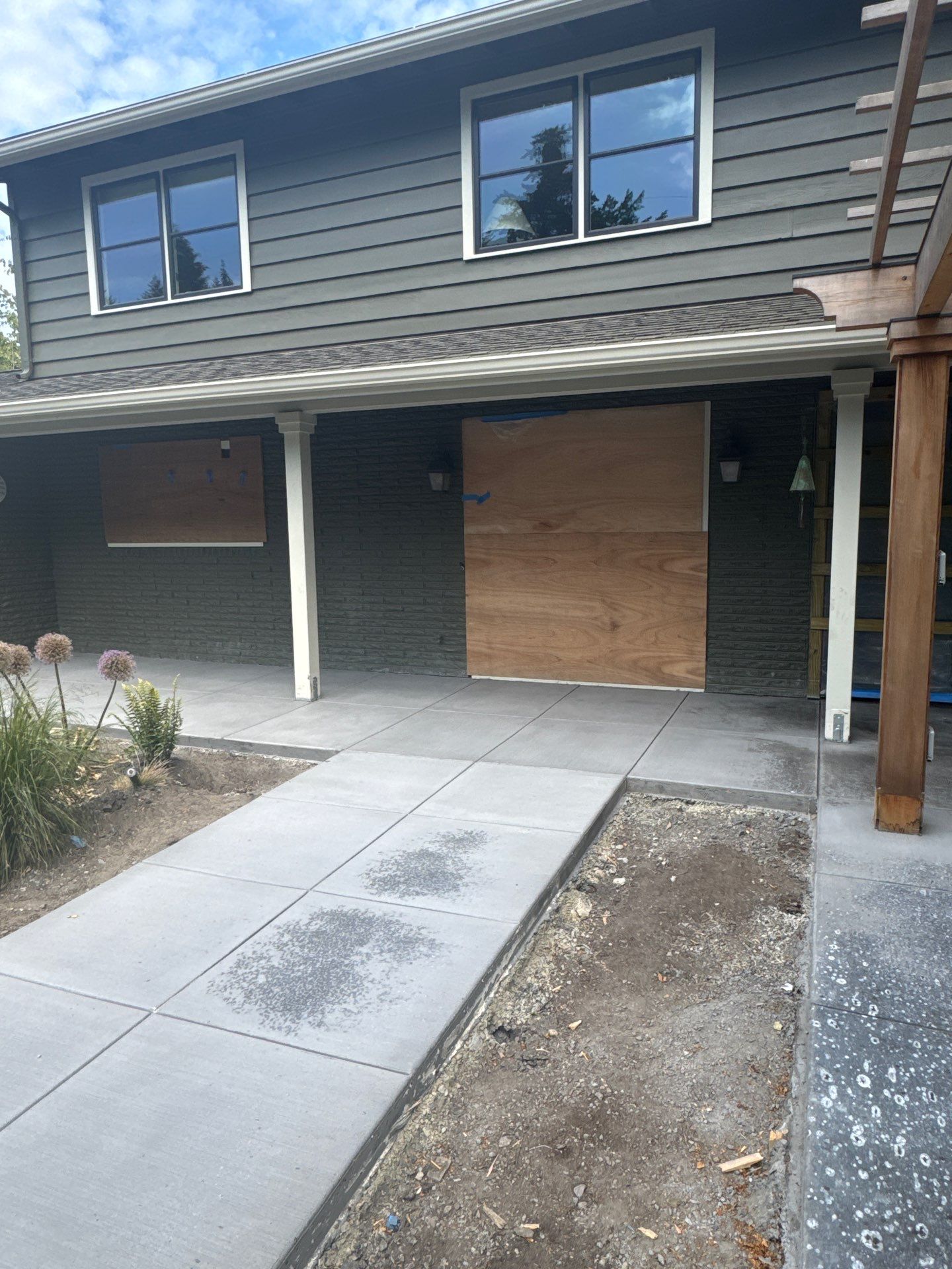 Concrete Driveway Makeover | Edmonds  by Jireh Asphalt & Concrete Inc 