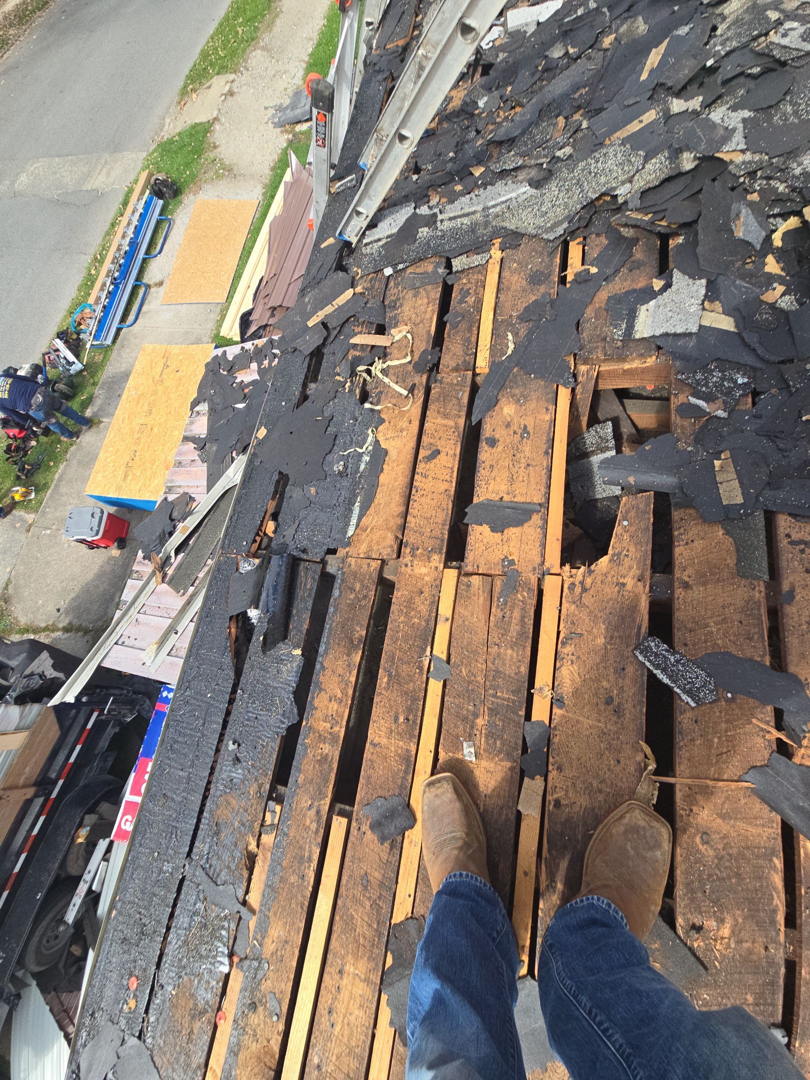 Residential Roofing Installation using GAF Timberline HDZ Pewter Gray by Rainstoppers Roofing