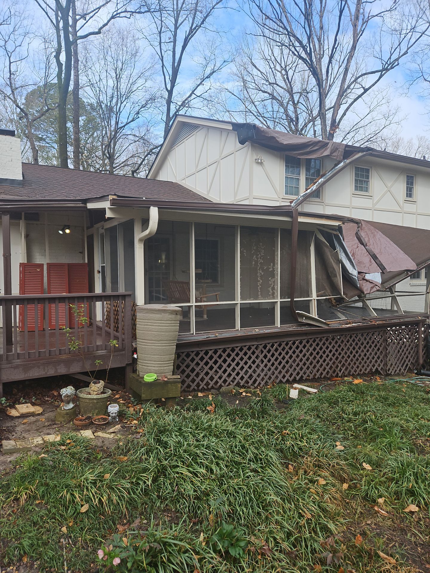 Atlanta, GA Wood Deck Rebuild After Tree Damage by Nelson Exteriors