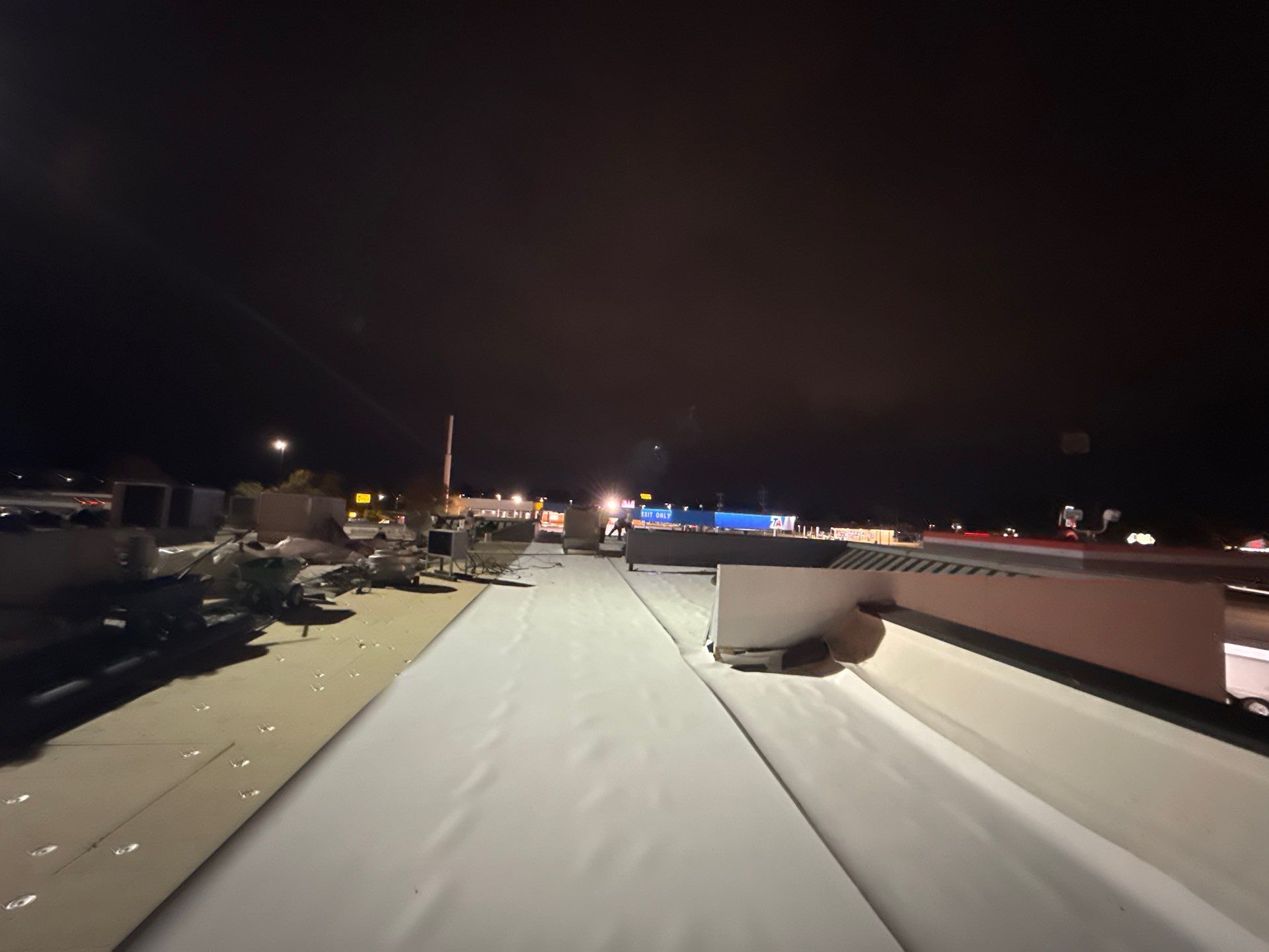 Commercial Roof Replacement using GAF Everguard TPO for Travel Center of America by Roof Experts