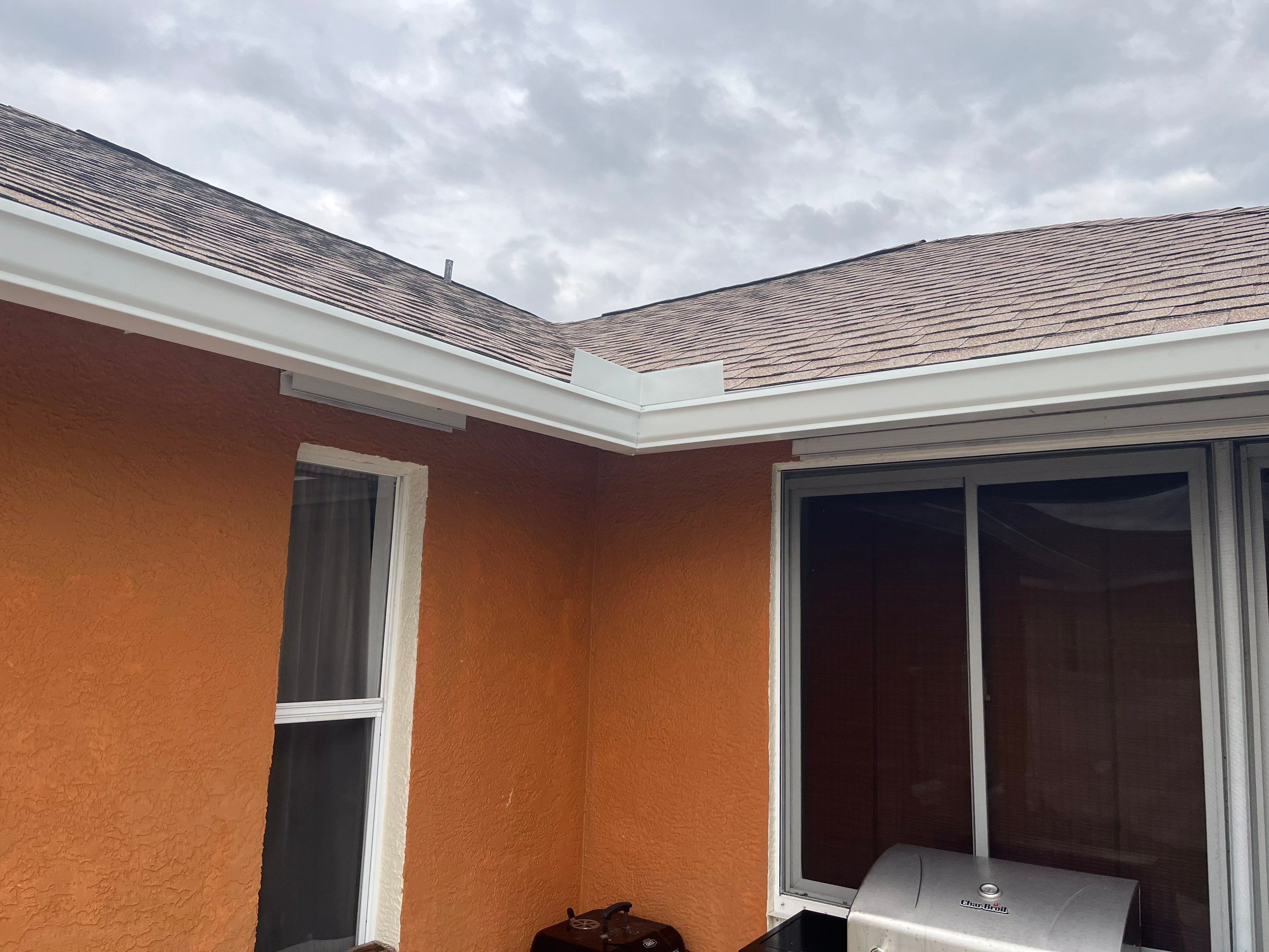 White 6-Inch Seamless Gutters in Cape Coral FL by Gutter Professors