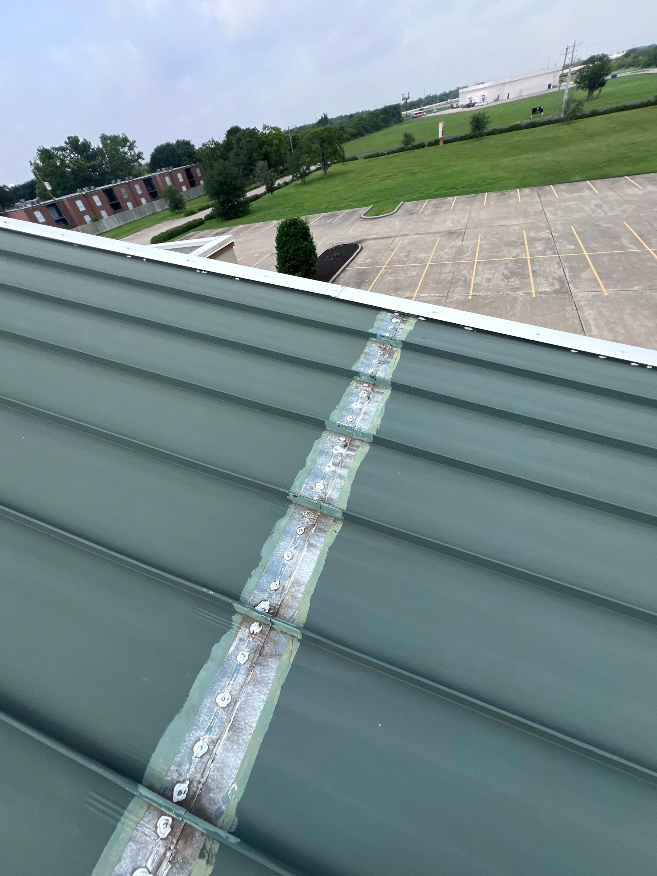 Hail Damage using Metal by Roof Repair Company