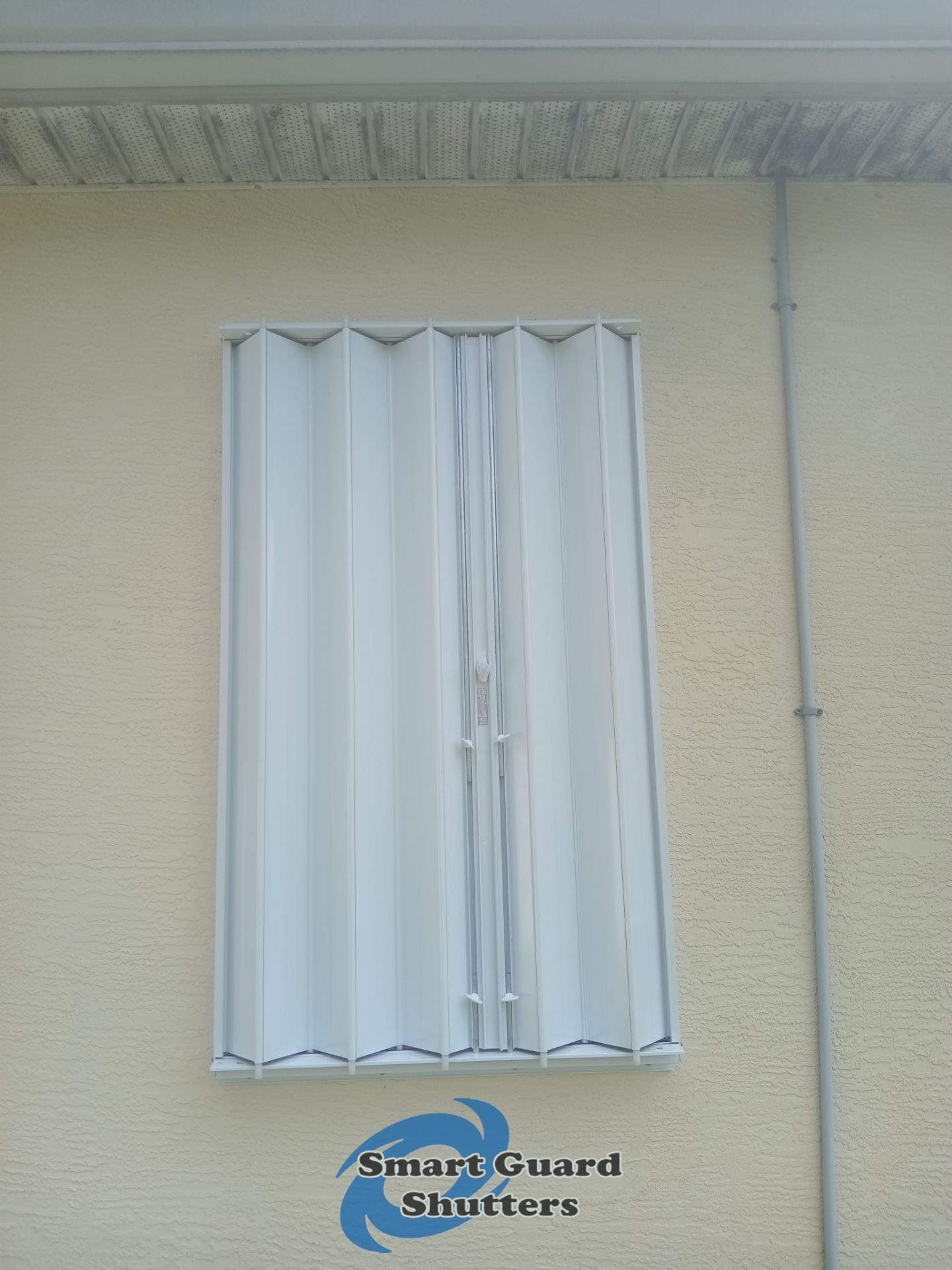Accordions in White by Smart Guard Shutters