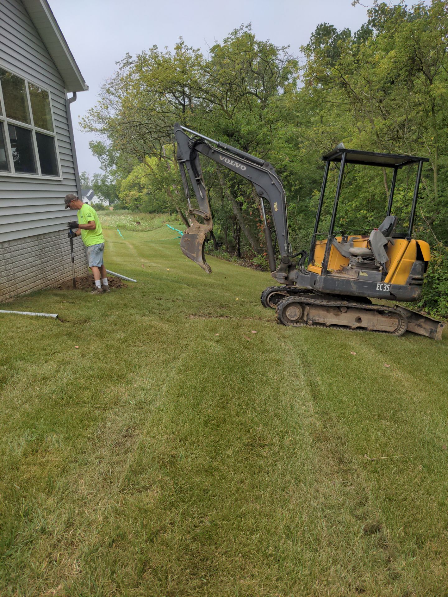 Egress Door Install using Egress Sliding Walk-Out Basement Door by Toledo Basement Repair