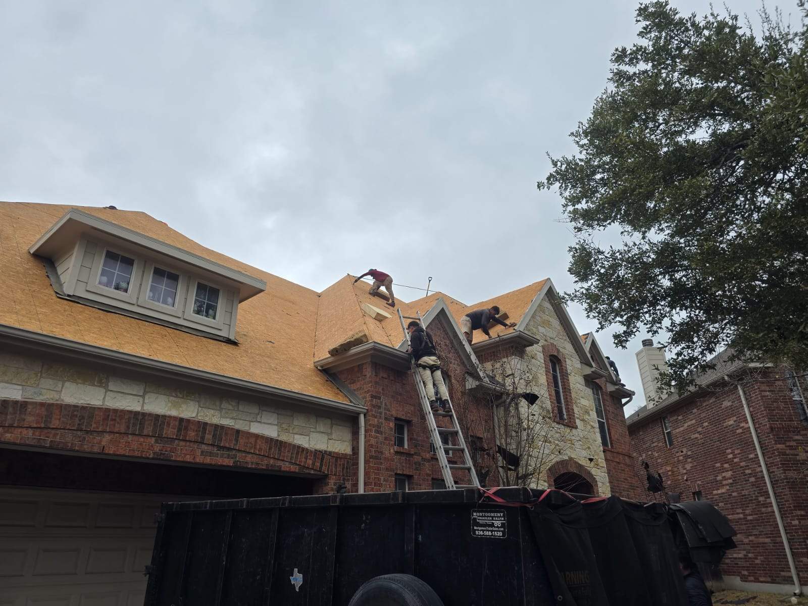 Asphalt Shingle Roof Replacement and Storm Damage Restoration in Austin by Caliber Restoration LLC