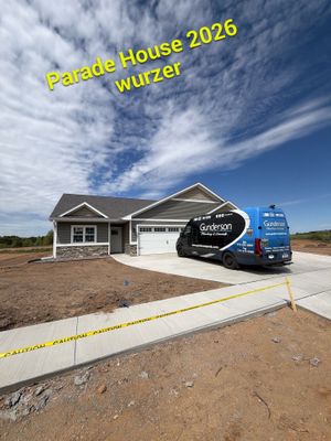 Full Residential Plumbing Installation for Eau Claire Parade Home by Gunderson Plumbing & Concrete LLC