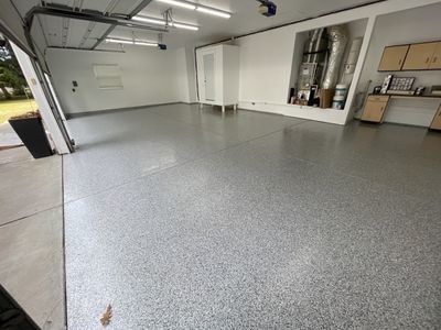 Garage Transformation using Slate Stone