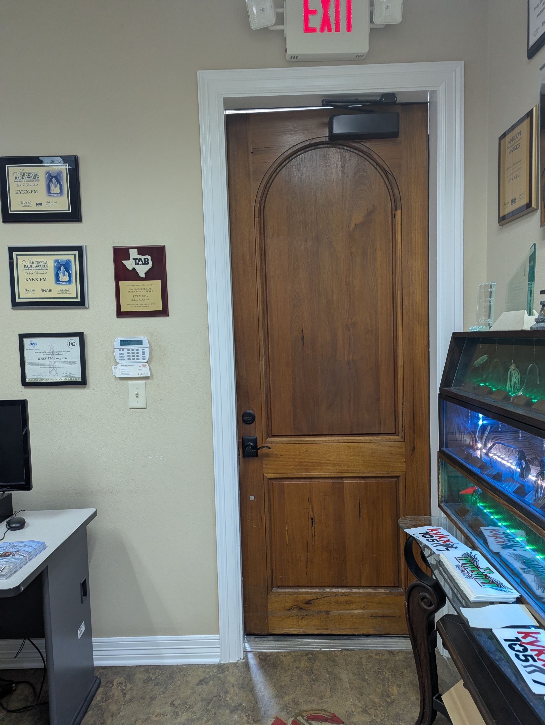 Commercial Interior Painting at KYKX 105.7 in Longview, TX by Quality Coats Painting