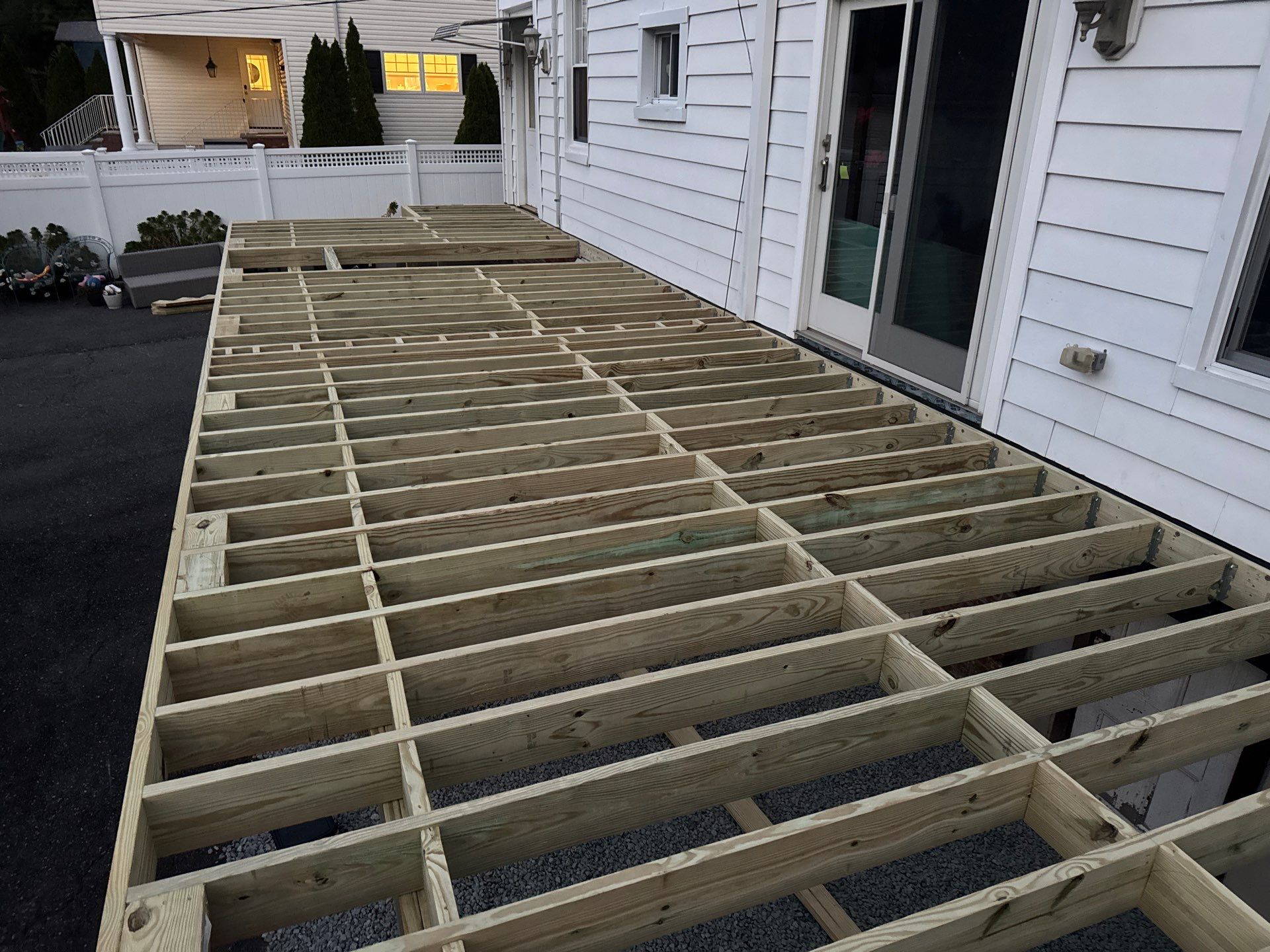 new deck with cable rails in Montclair NJ by deck guardian