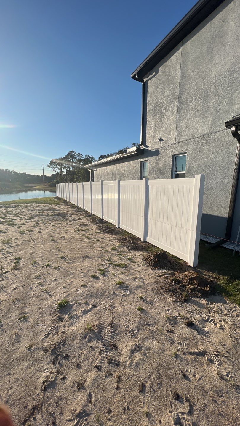 Sarasota, FL 6ft. Tall White Vinyl Privacy Fence & 3 Rail Aluminum Fence by Asap fence and gates, LLC