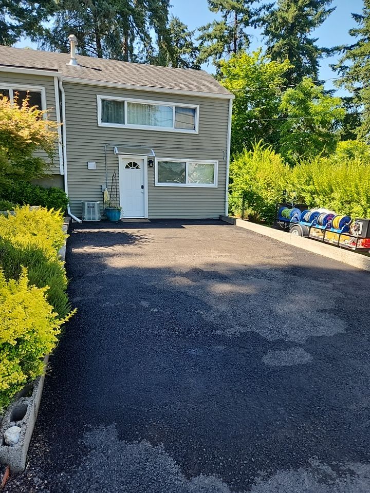 Driveway Repair using Pressure washing no chemicals by Willamette Outdoor Wash LLC