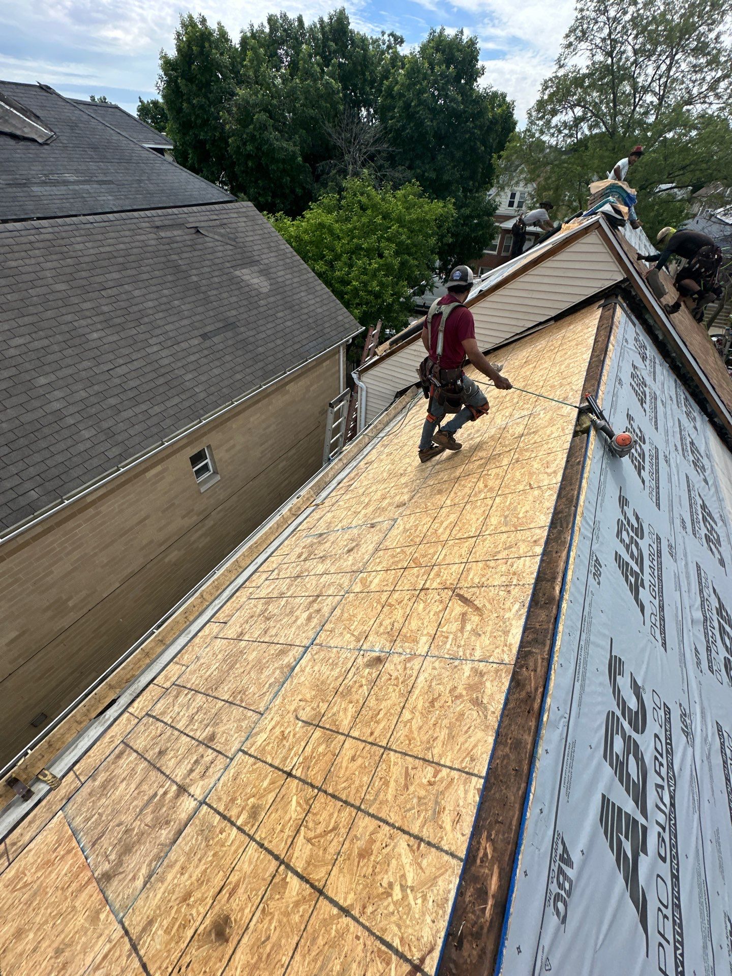 Roof replacement by hail and wind damage by Just Brilliant Restoration JBR