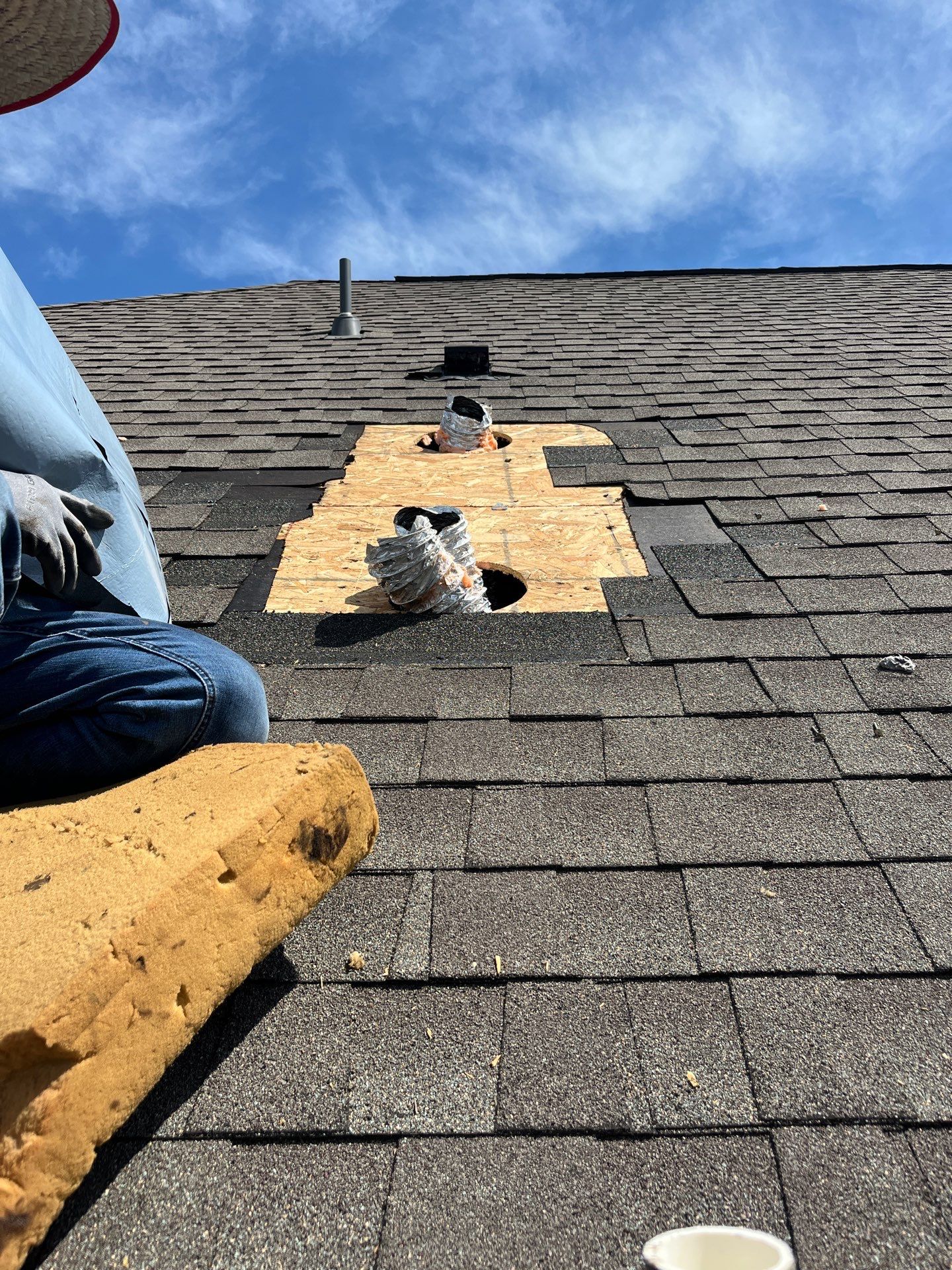 Hail Damage using Owen's Corning Duration (Lifetime) Shingles by Roof Repair Company