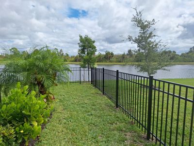 Venice Florida Black Aluminum Fence Installation