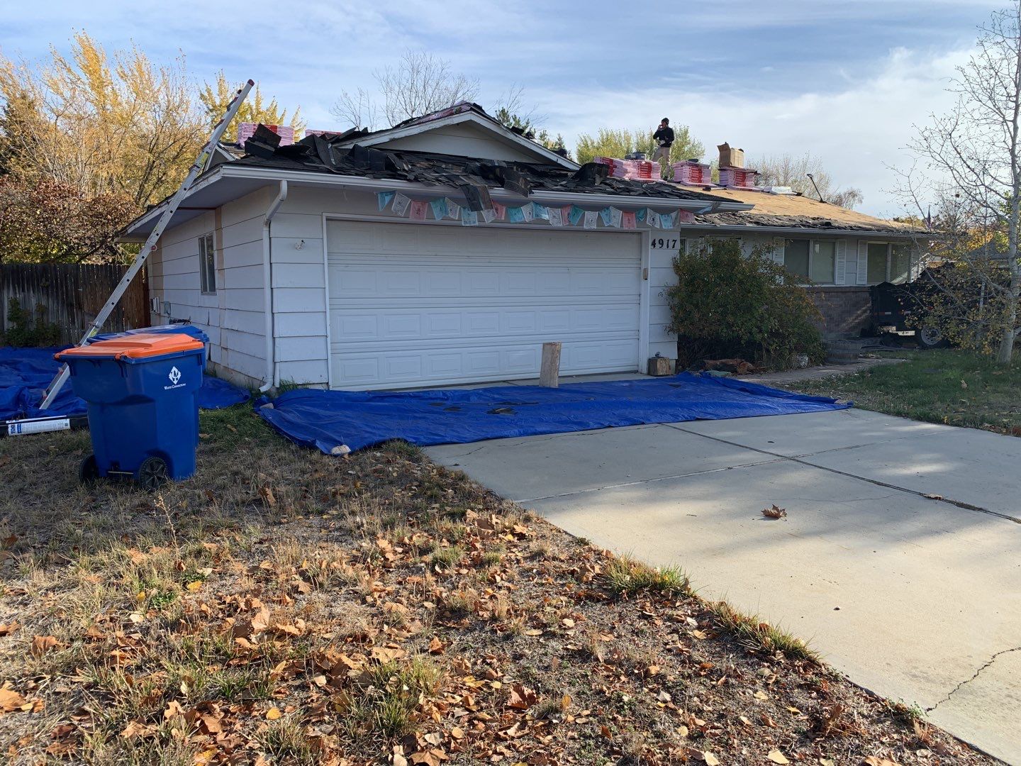Boise single level low pitched roofing installation using Owens Corning in Teak by ID Roofing LLC