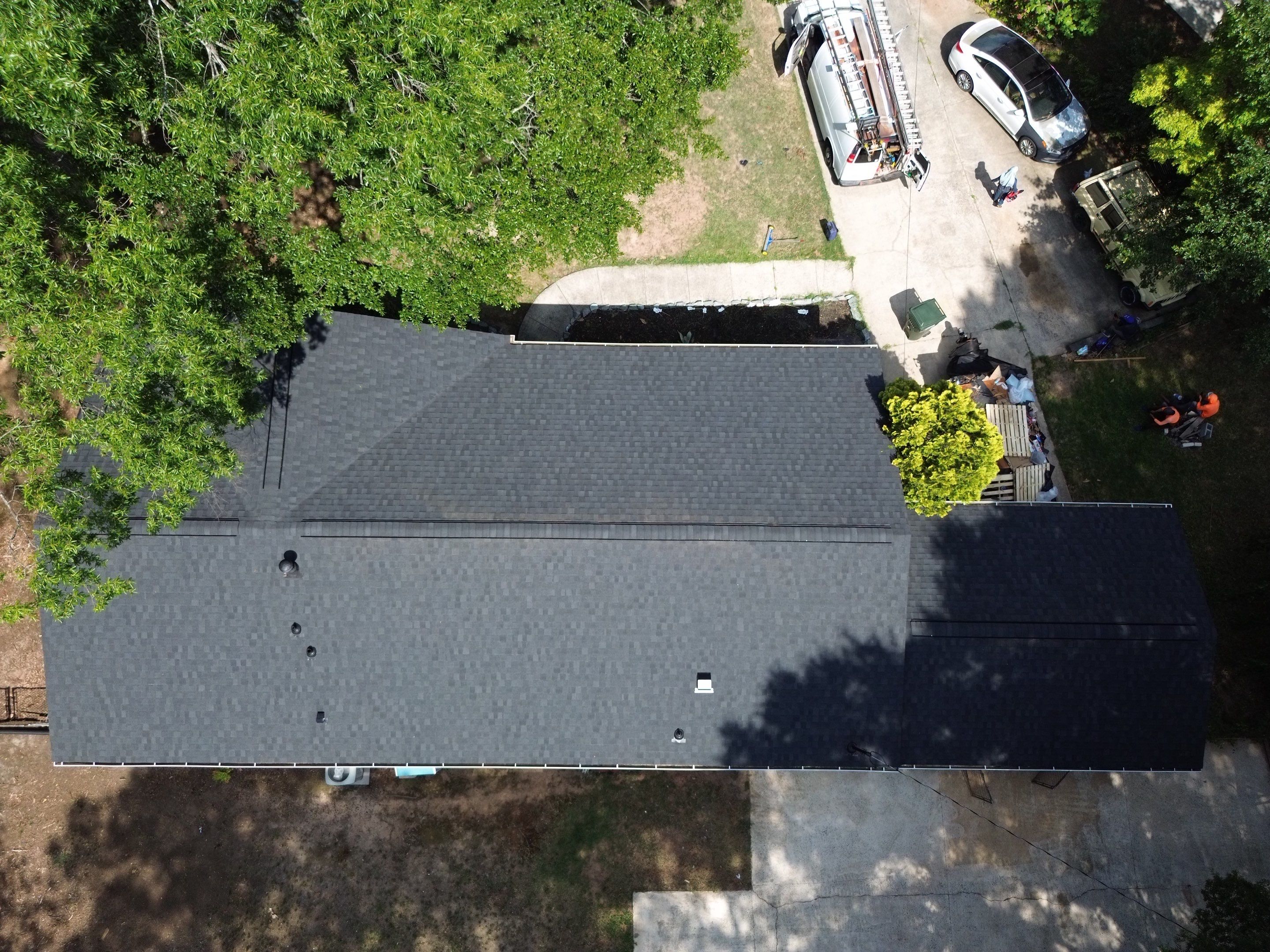 Roof replacement, gutter and interior repair by hail damage by Just Brilliant Restoration JBR
