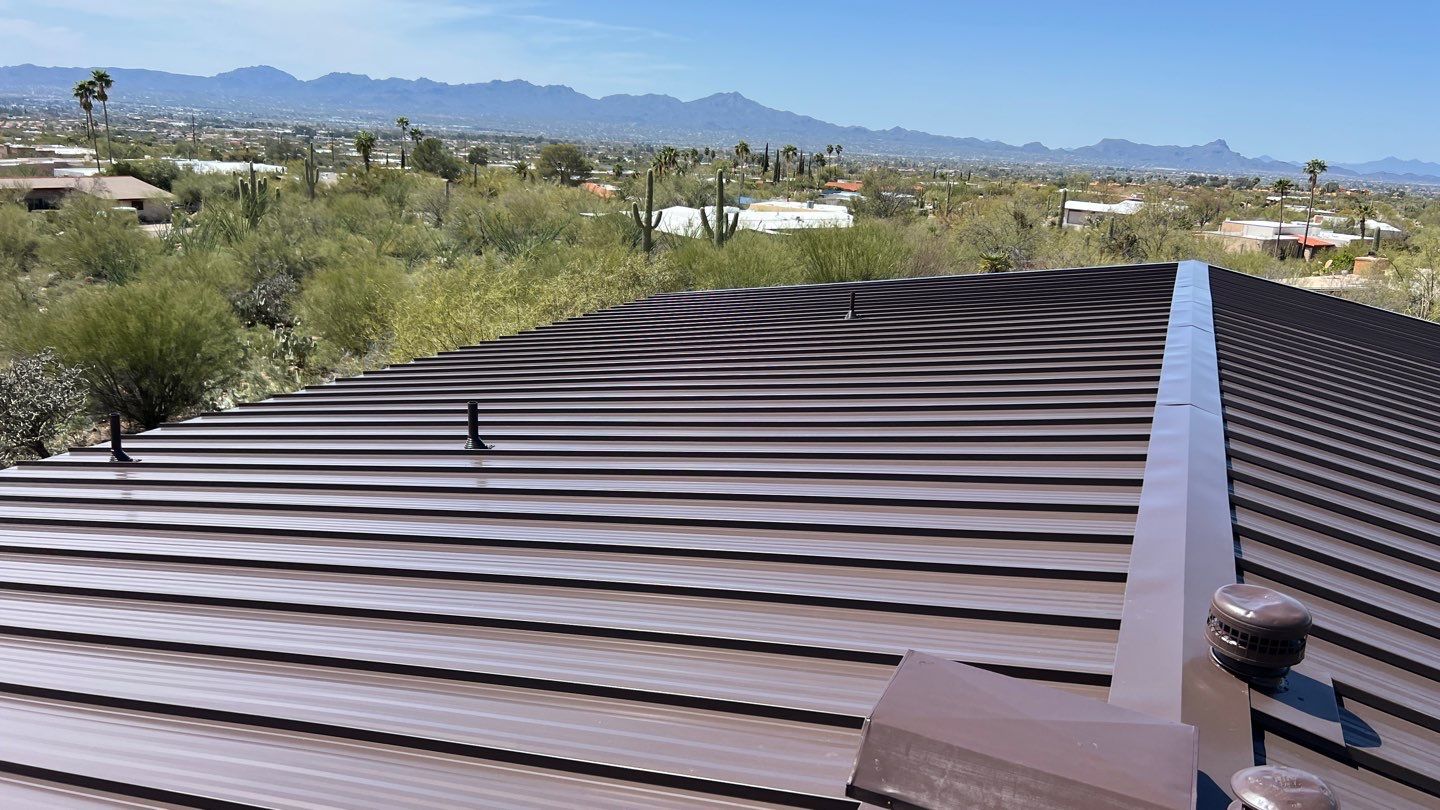Dark Bronze Standing Seam by Reimagine Roofing