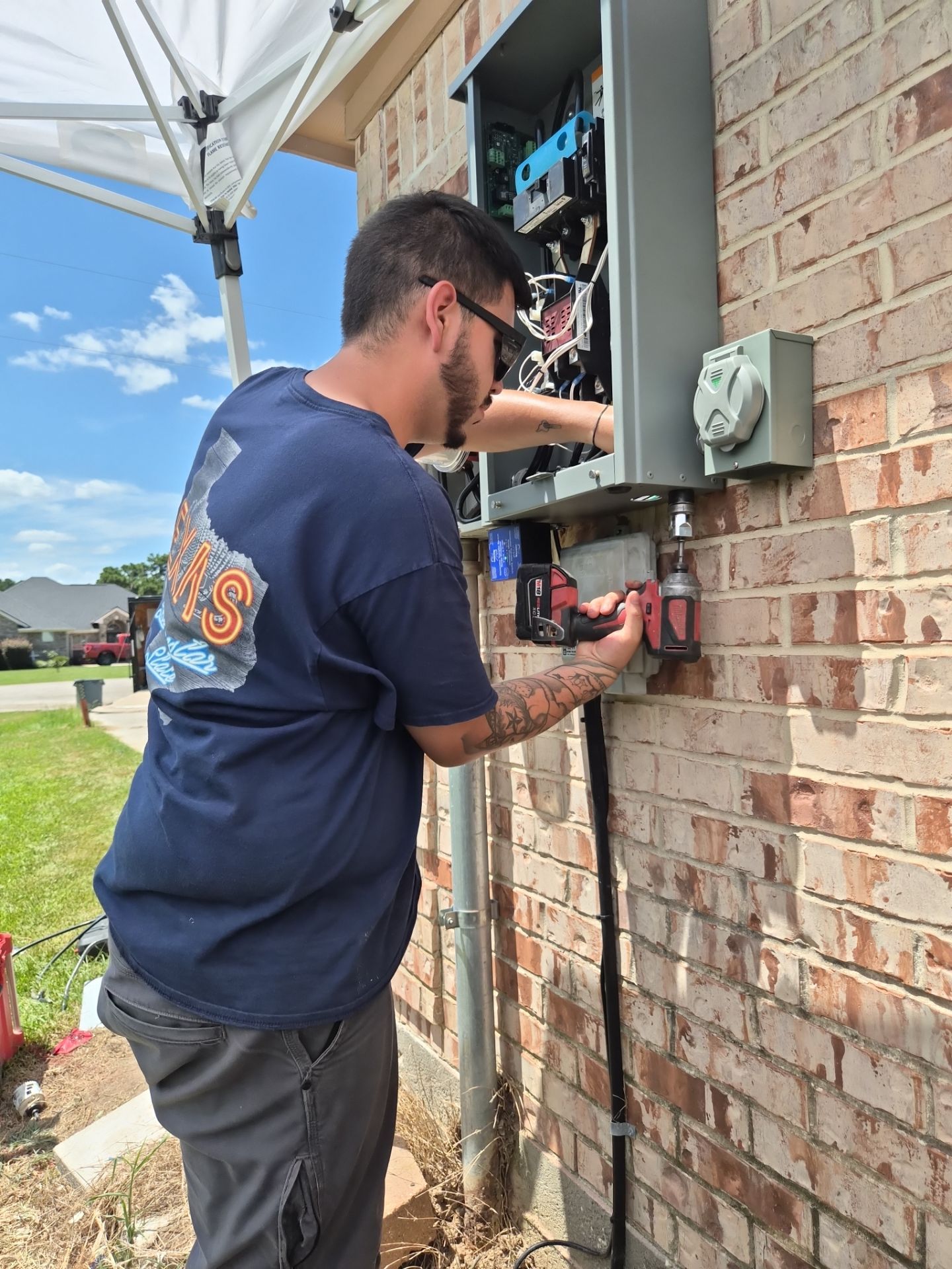 Kohler Standby Generator Installation with Propane Connection in Cleveland, Texas by GenTex Elite Services