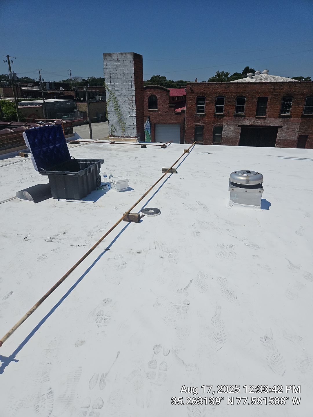 Project in Kinston by Roofing Solutions