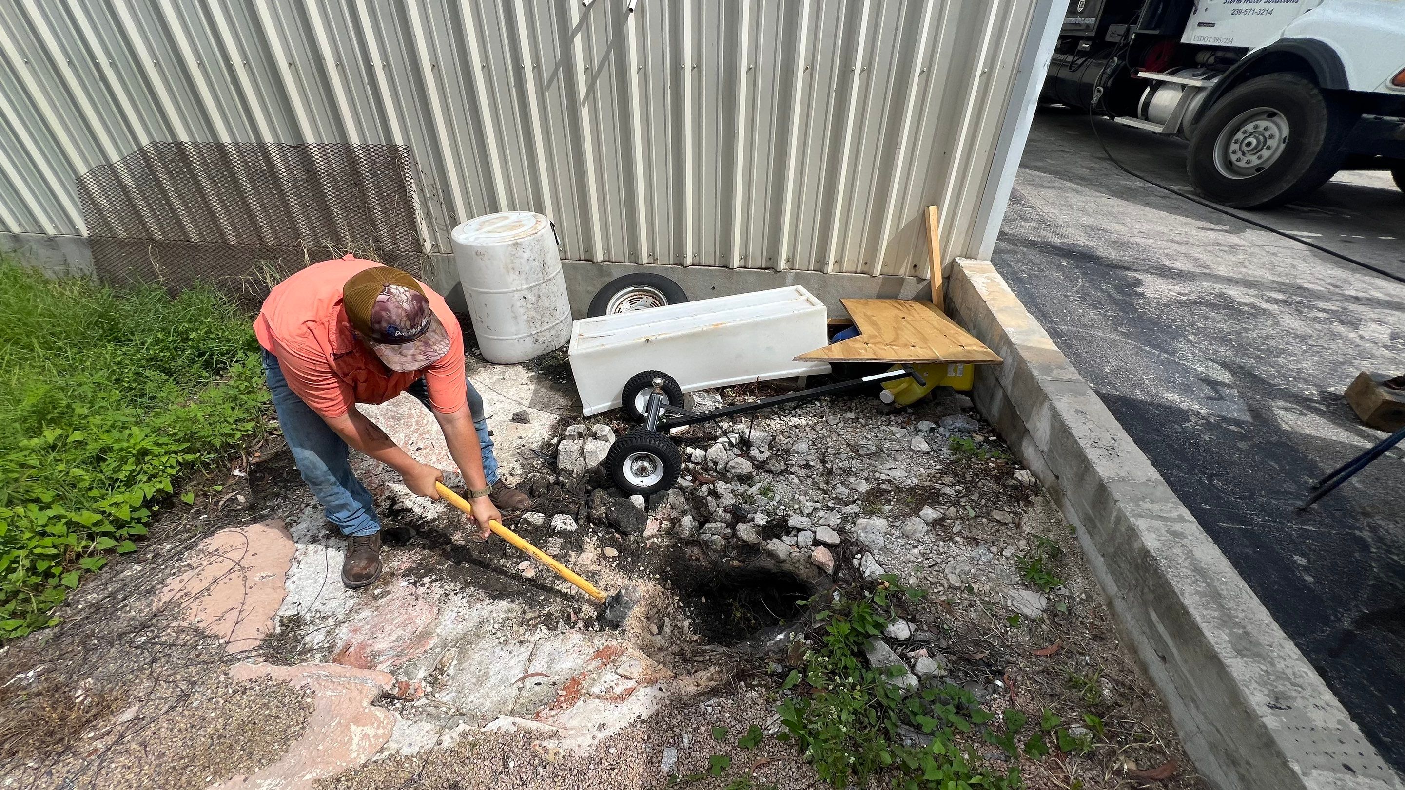 Bonita Springs Commercial Property Stormwater System Maintenance by Don Mar, Inc. Storm Water Solutions
