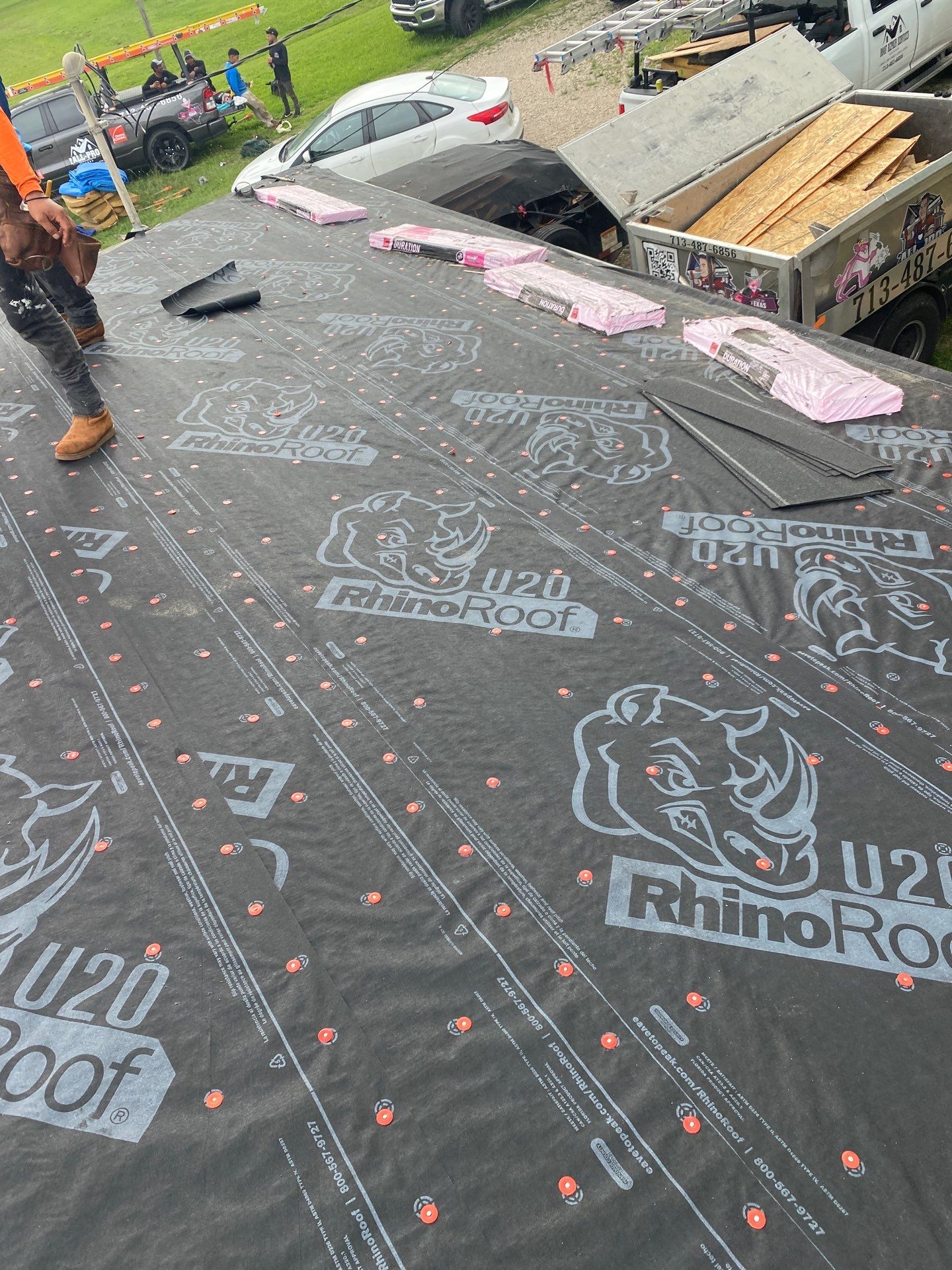 Residential Roofing Installation using Owen's Corning Duration (Lifetime) Shingles by Roof Repair Company