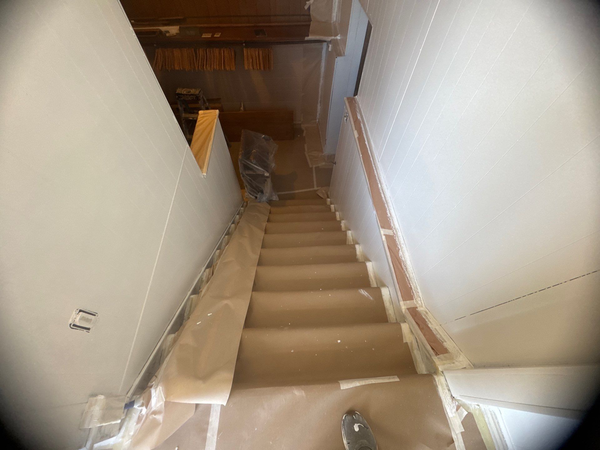 Interior Stairwell Transformation – Before & After by Midwest Paint LLC