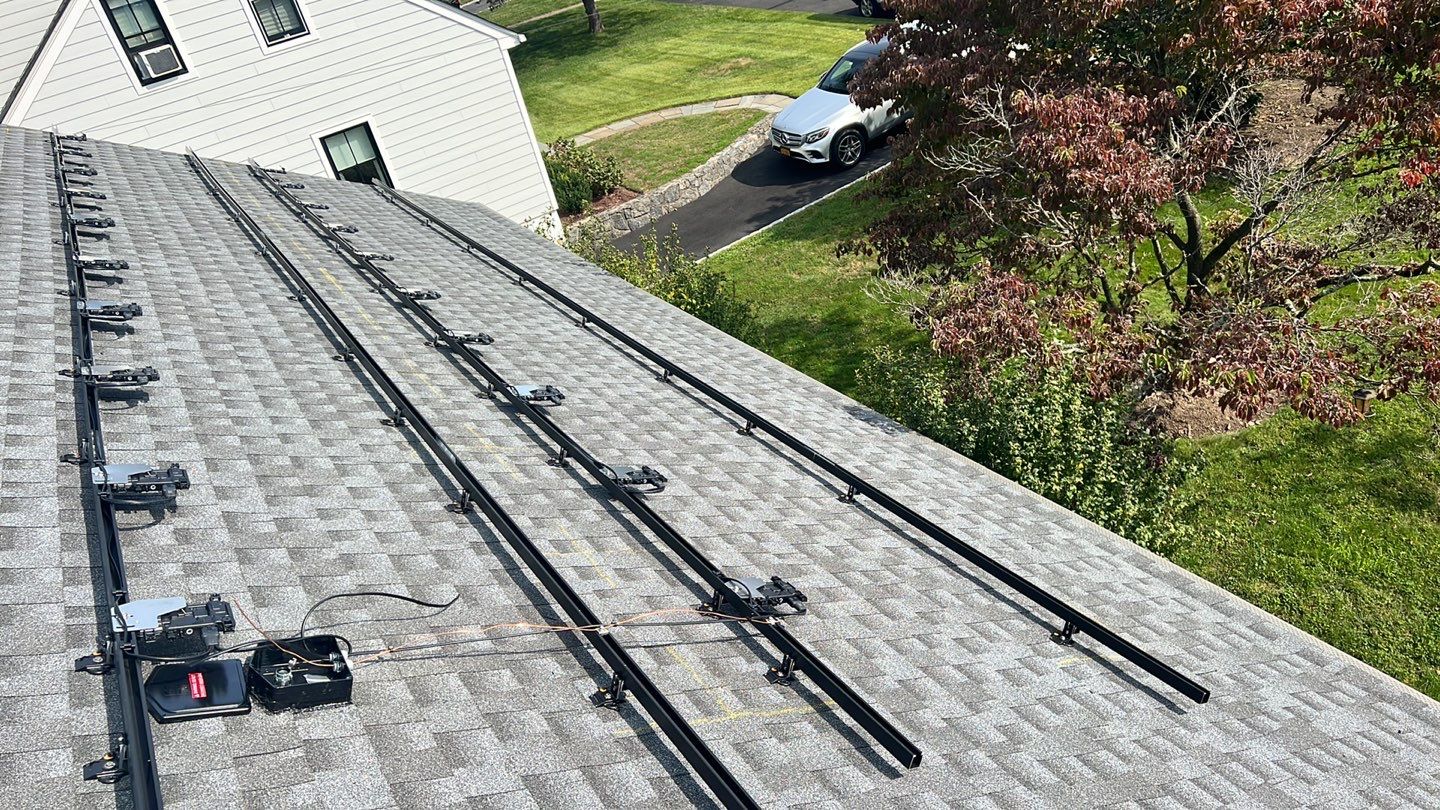 Solar Panel Installation with outlet box by Infinity Solar Systems