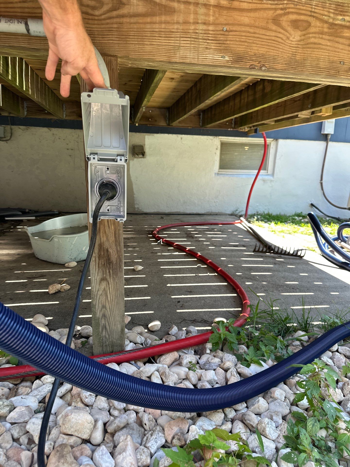 twist-lock (NEMA L-series) outlet install by Spartan Home Pros