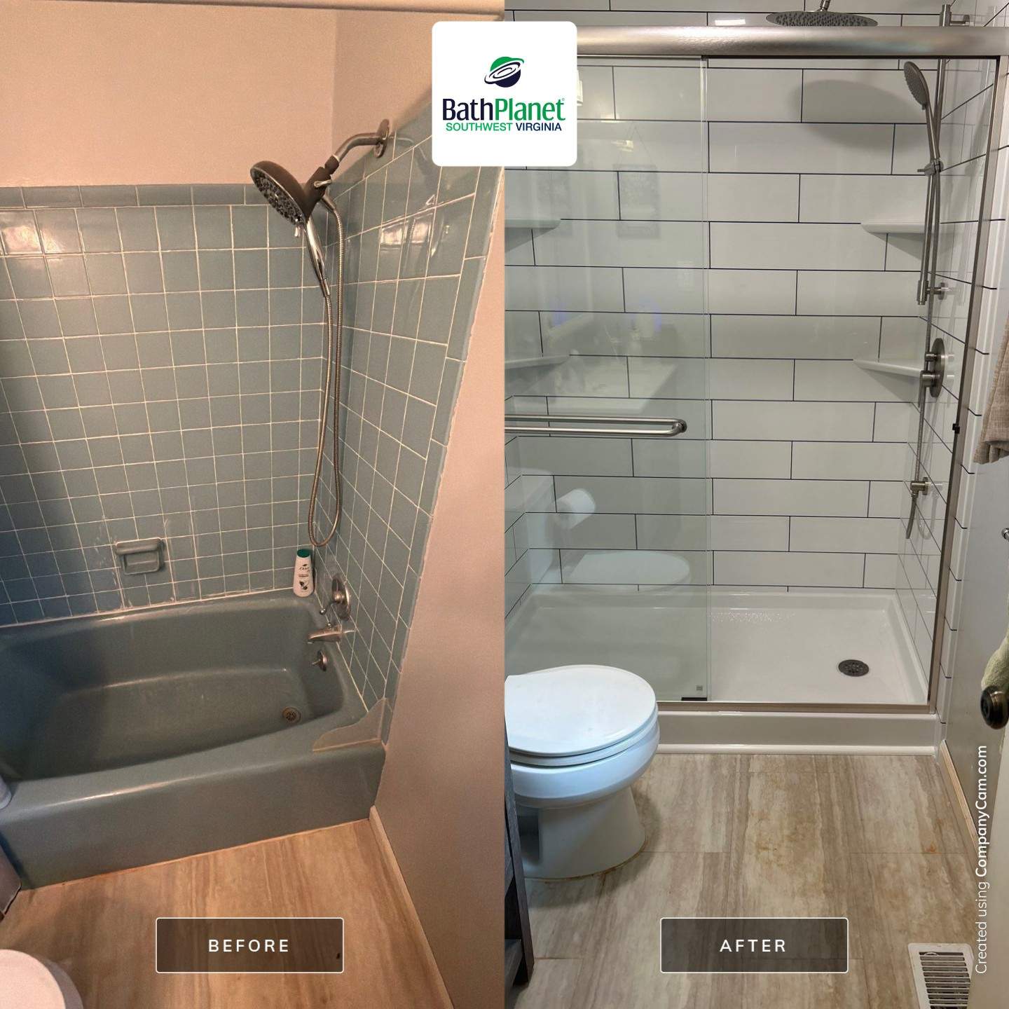 Tub to Shower by BathPlanet SW Virginia