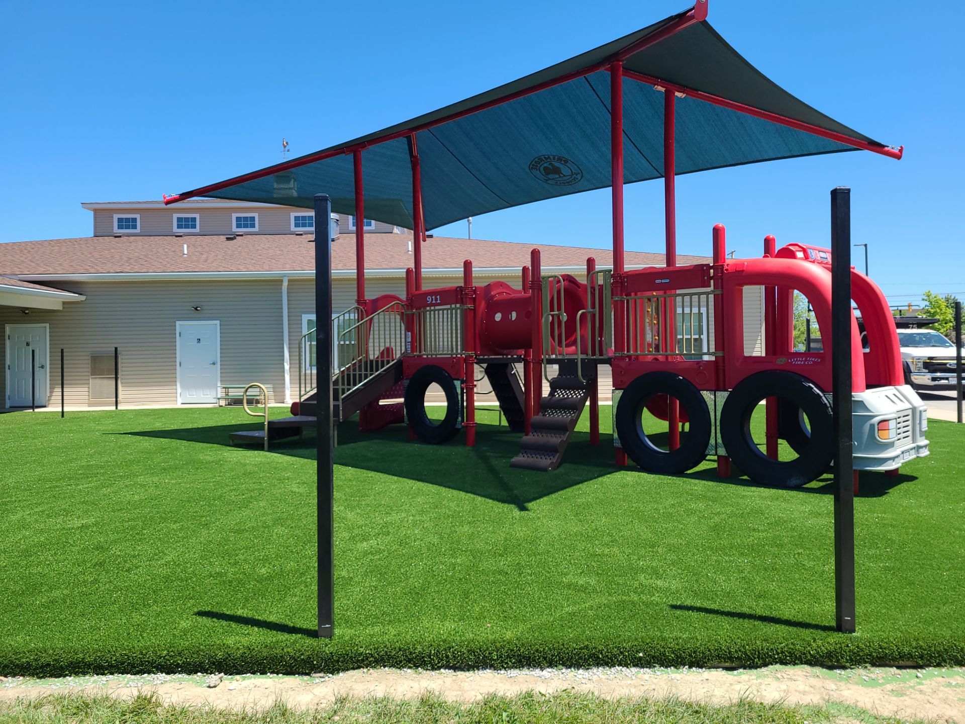 Commercial Primrose Playground Artificial Turf Installation in Twinsburg, Ohio by Southwest Greens Midwest