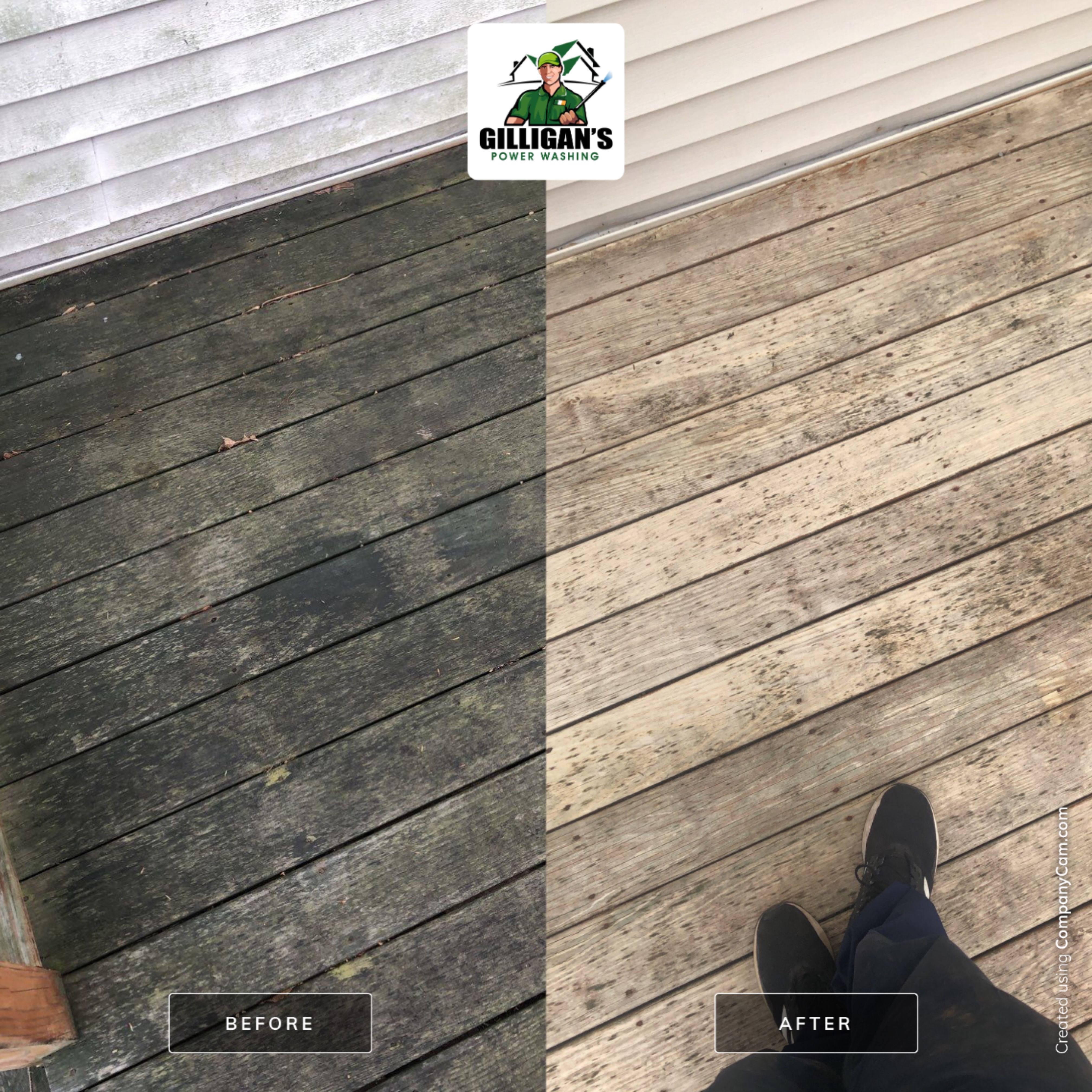 Exterior Cleaning using Softwashing by Gilligan’s Power washing