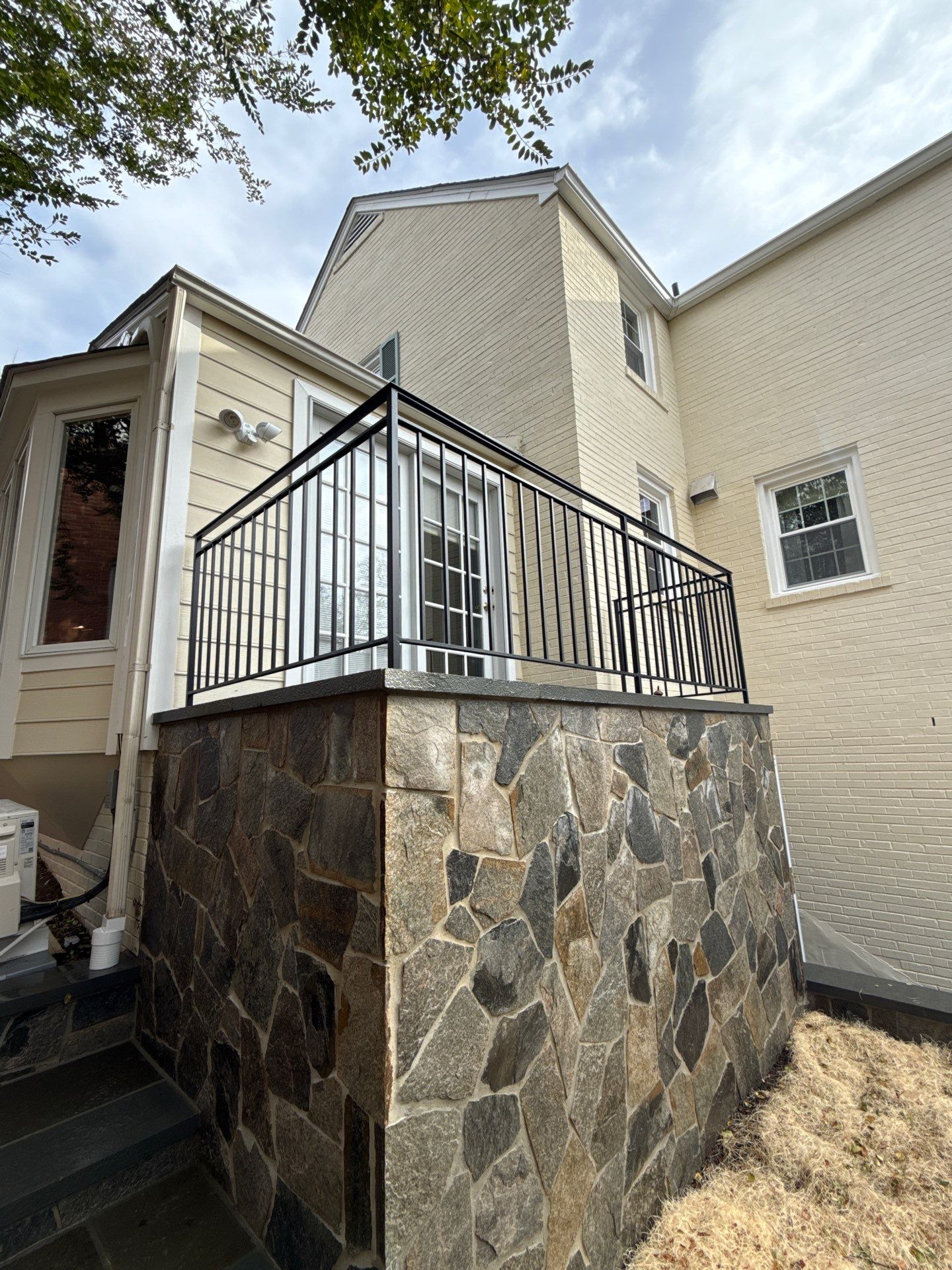 Custom One-Piece Freestanding Iron Railing – Bethesda, MD by Capitol Iron Works