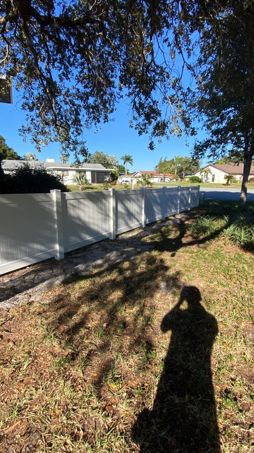 Bradenton, FL 6ft. Tall White Vinyl Privacy Fence by Asap fence and gates, LLC