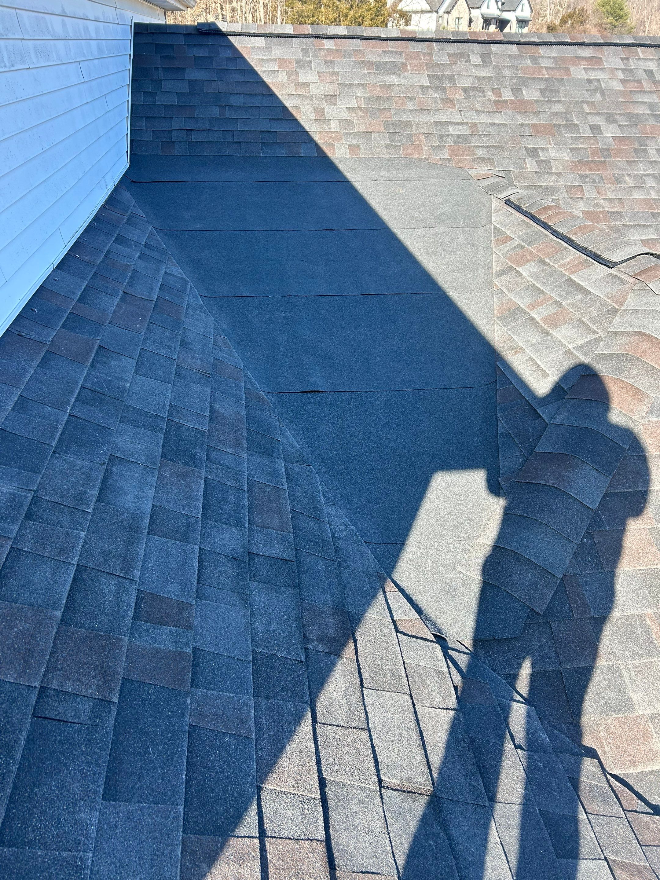 Residential Roofing Installation using Malarkey Vista AR Shingles (Black Oak) by Koontz Construction