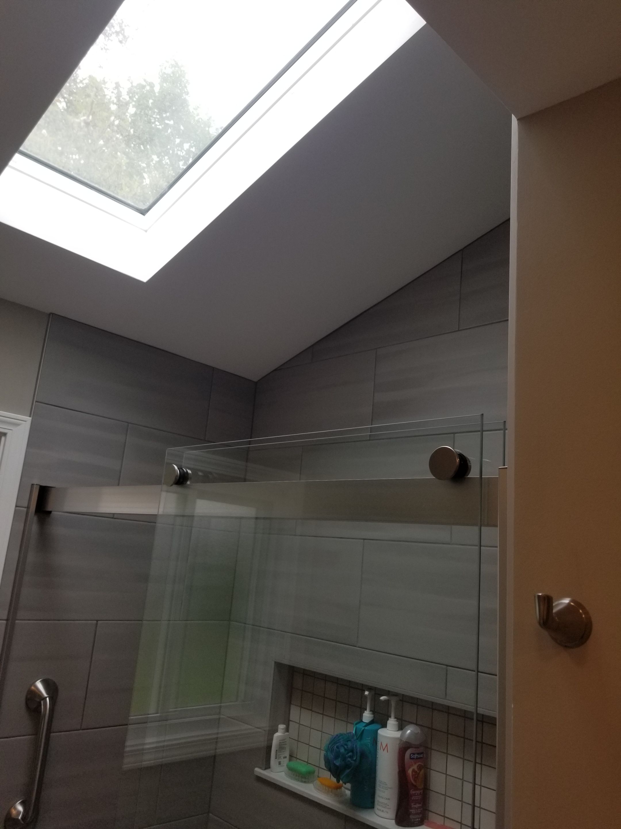 Remodel full bathroom new tile walk in shower plus 2nd half bath Powder room in Livonia, MI by Northwest Construction