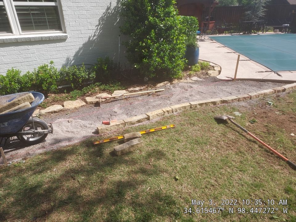 Flagstone walkway using Flagstone  by Clays Services Inc